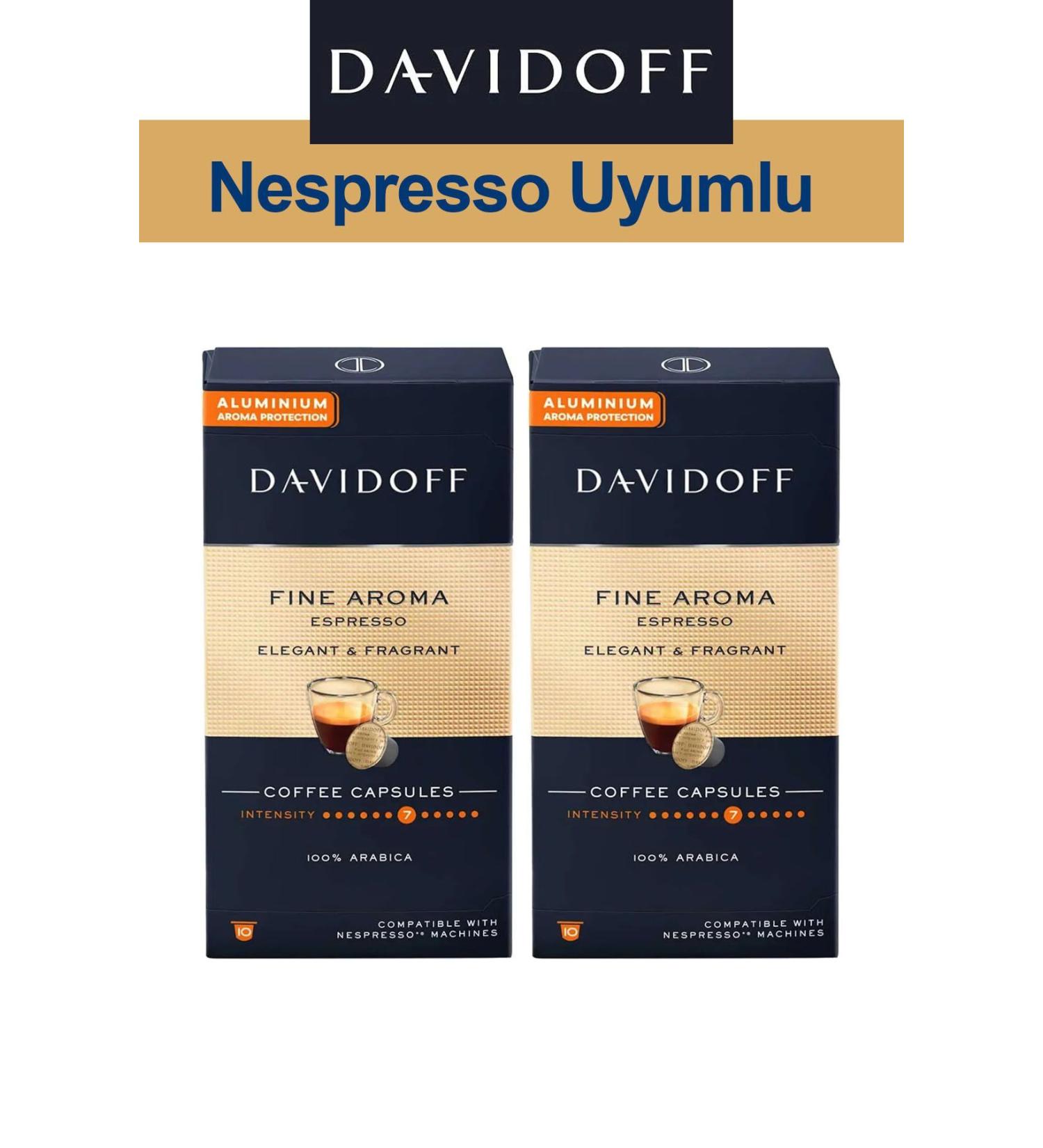 Davidoff Nespresso Compatible Capsule Coffee Fine Espresso 2 x 10 pieces - Buy Online on GoSupps.com