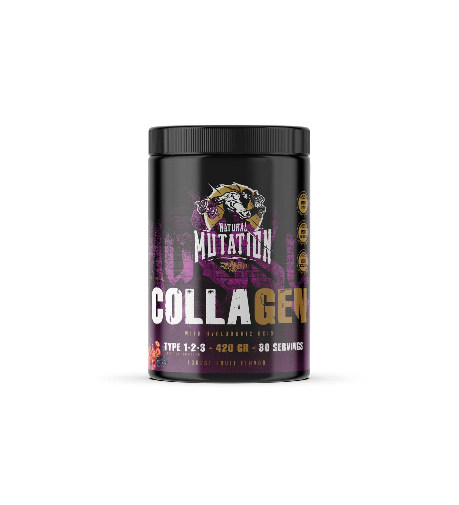 Natural Mutation Collagen Type 1 2 3 All in One Forest Fruit Flavored 400Gr. 30 Service