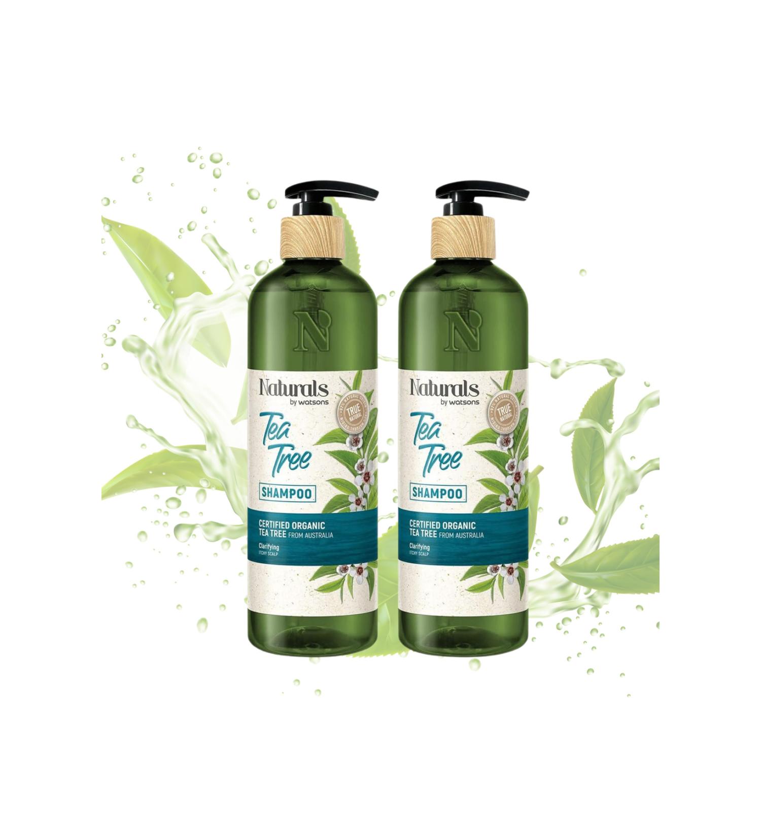 Naturals By Watsons Shampoo Tea Tree 490 ml x 2 pcs