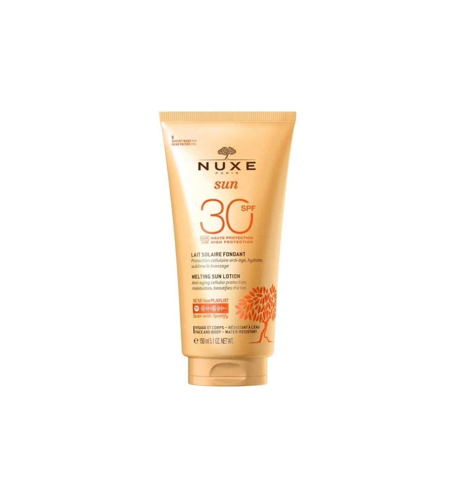 Nuxe SUN LA T DEL C EUX SUNSCREEN FACE AND BODY MILK SPF30 150ML azucarcosmetics312