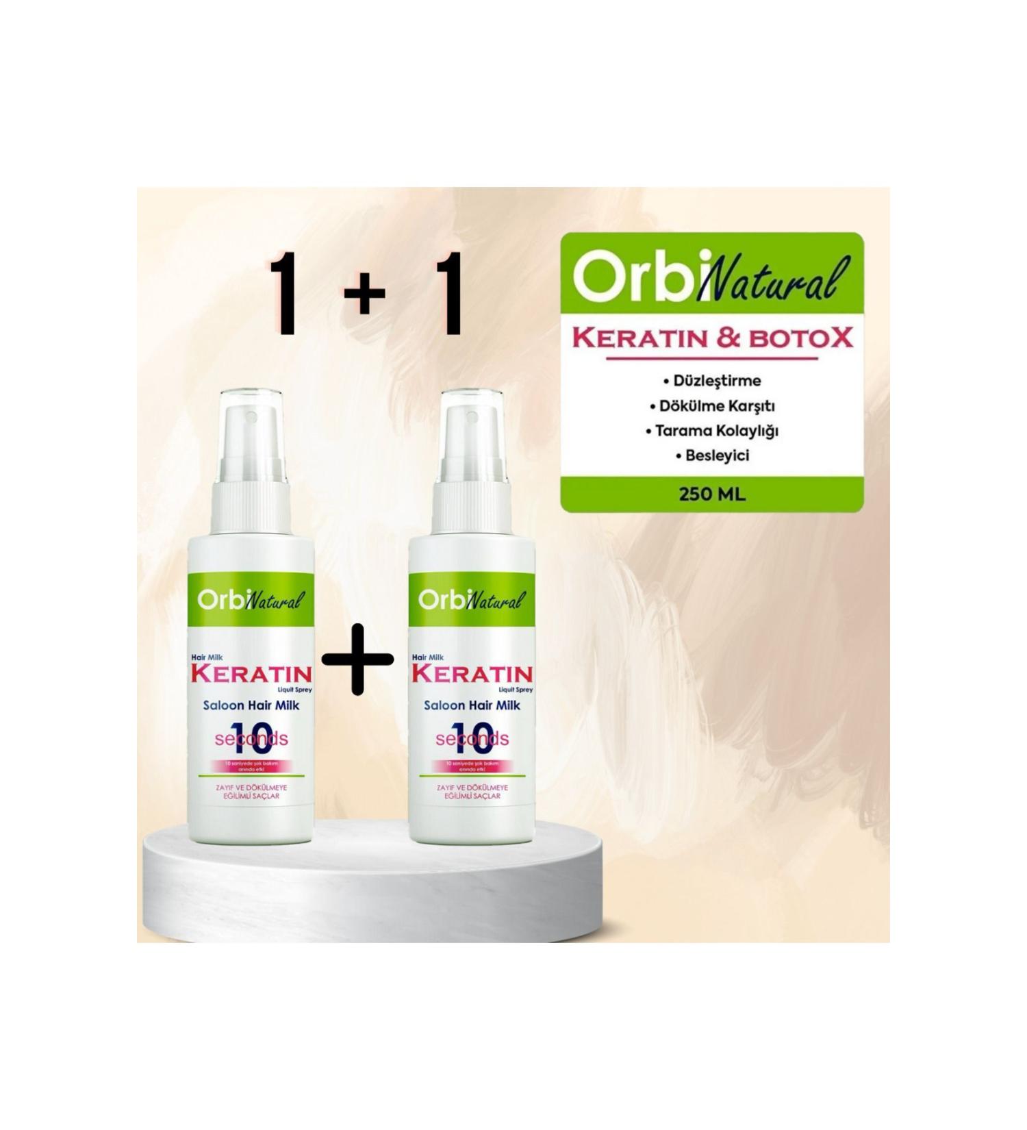 ORBIFRESH Keratin & Botox Hair Care Milk Straightening Anti-Loss Hair Care Milk Set of 2