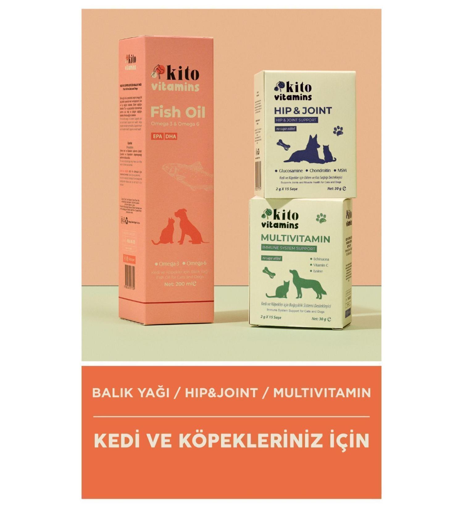 Kito Fish Oil for Cats and Dogs Hip&joint Multivitamin - Buy Online on GoSupps.com
