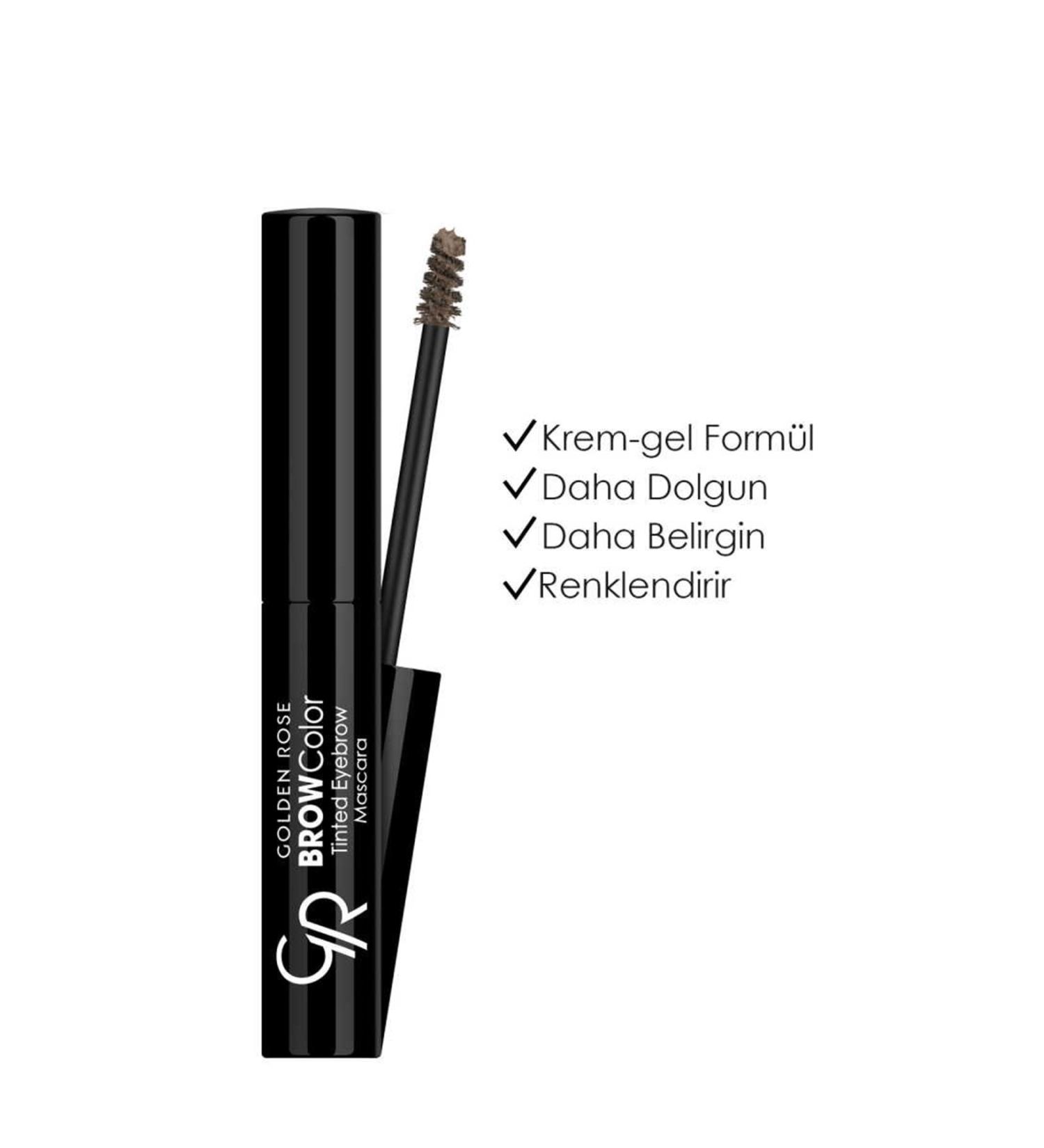 Golden Rose Brow Color Tinted Eyebrow Mascara-04 Medium Brown-eyebrow Mascara