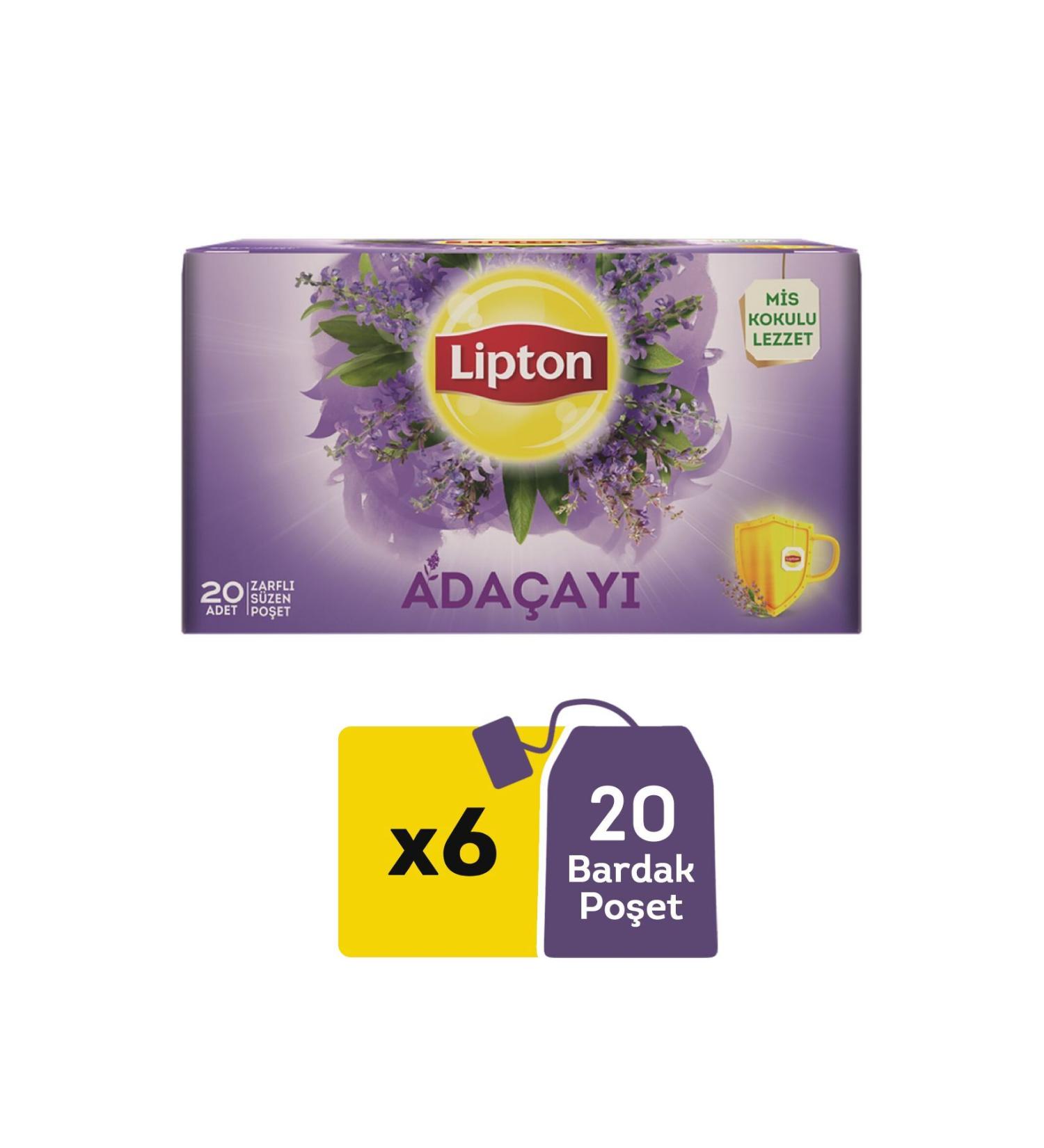 Lipton Sage Tea Bag Cup X 6 Pieces - Buy Online on GoSupps.com