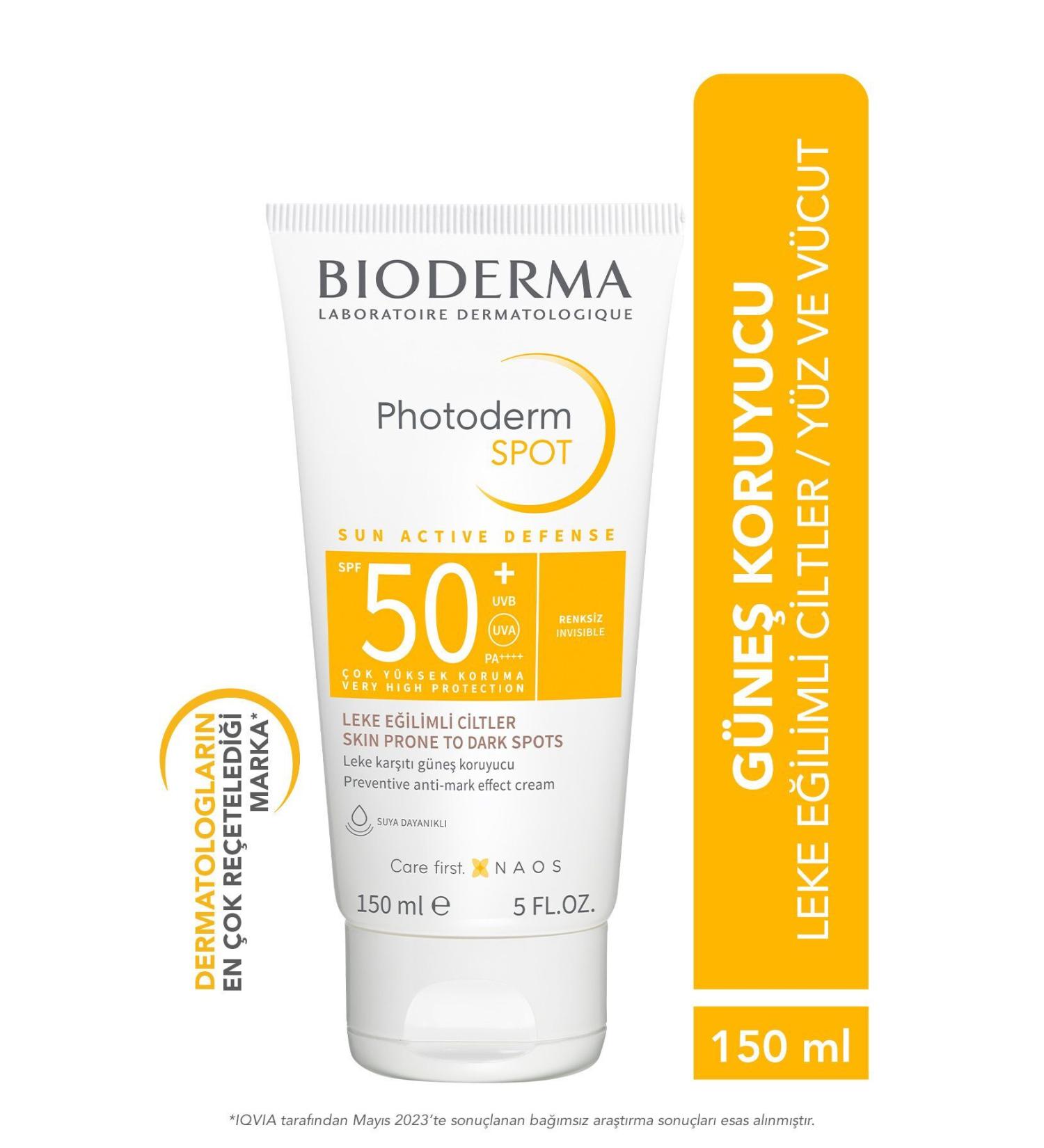 Bioderma PHOTODERM SPOT SPF50+SK N BARRIER PROTECTOR HIGH PROTECTION FACE-BODY SUNSCREEN 150 ML - Buy Online on GoSupps.com