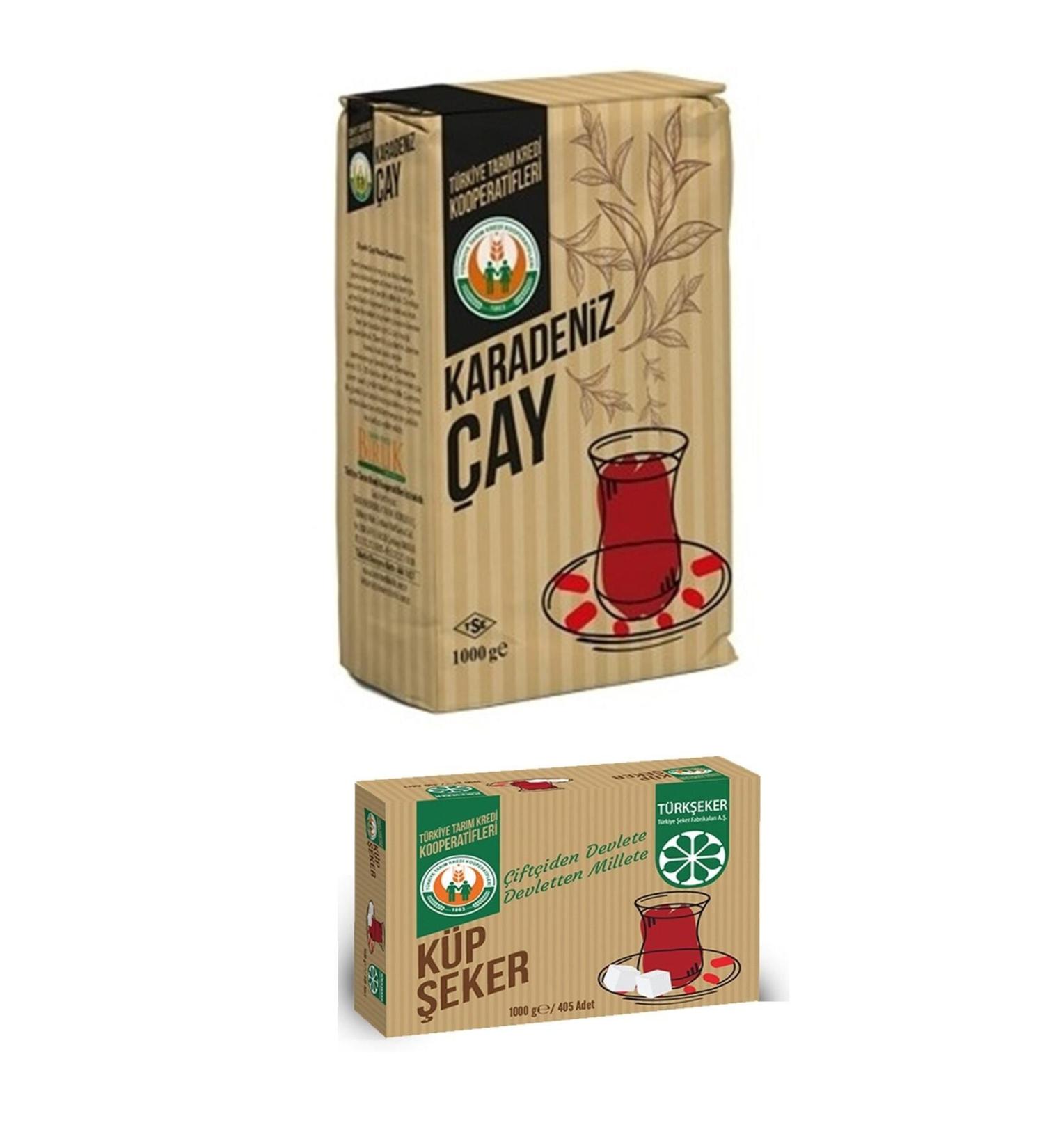 Agricultural Credit Union Agricultural Credit Black Sea Tea 1 Kg. + Agricultural Credit Cube Sugar 1 Kg.