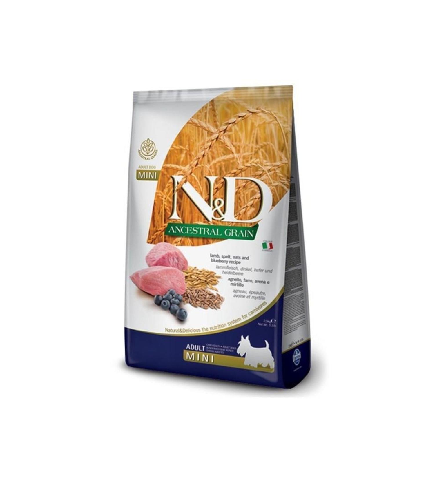 N & D Ancestral Grain Lamb Blueberry Small Breed Ancestral Grain Adult Dog Food 7kg