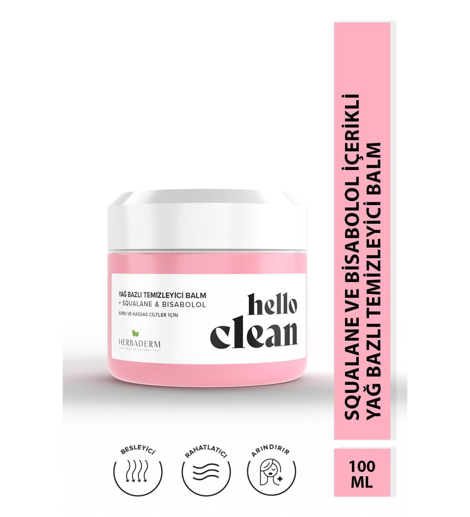 Herbaderm Hello Clean Oil-Based Makeup Remover for Dry and Sensitive Skin - Buy Online on GoSupps.com