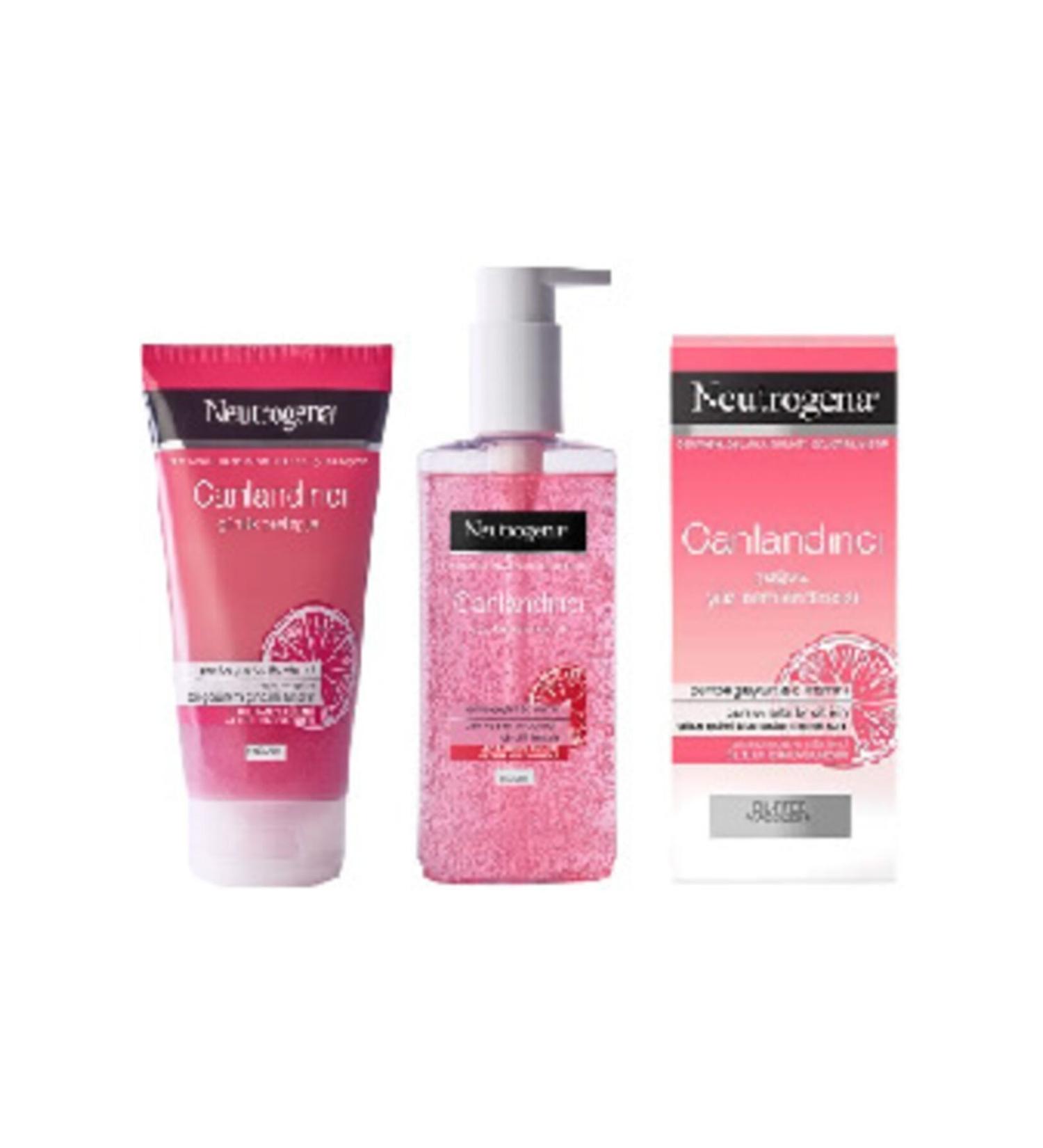 Neutrogena Revitalizing Daily Peeling Gel 150 Ml Facial Cleansing Gel 200 Ml Oil-Free Facial Moisturizer 50 Ml