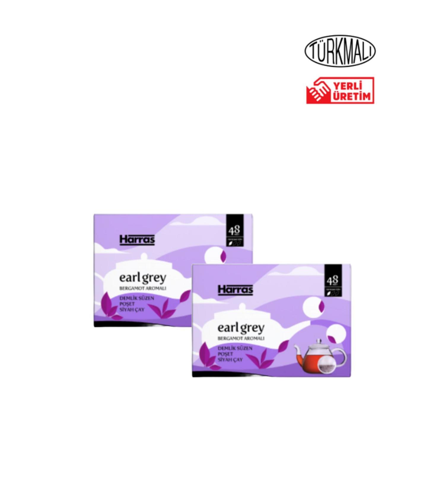Harras Early Grey Teapot Tea Bag 48'lix2 Pack