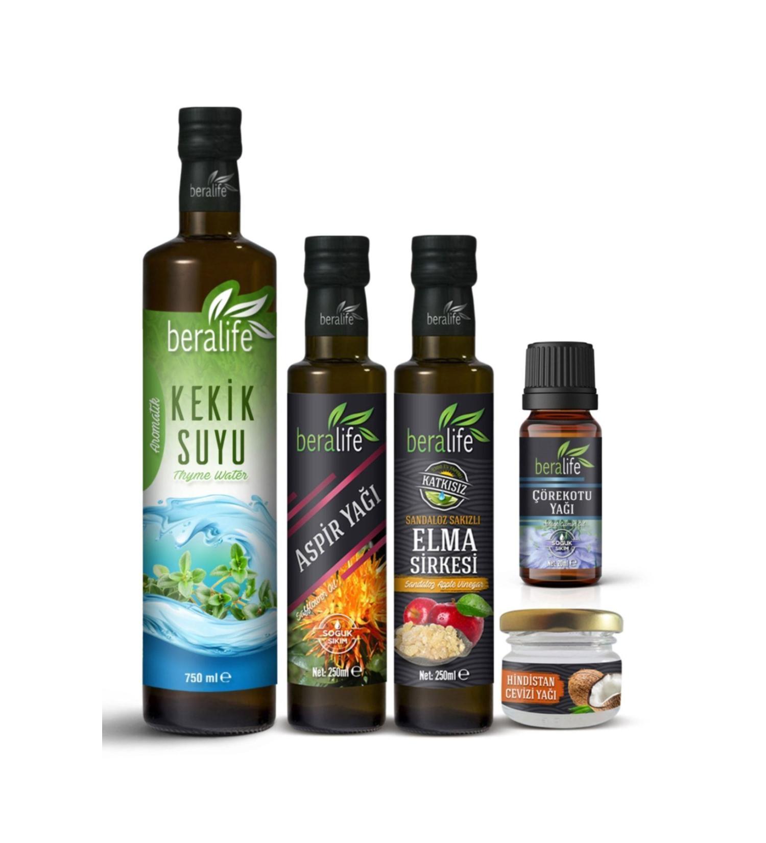 BERALIFE 250ml Safflower Oil 250ml Sandaloz Gum Apple Cider Vinegar 750ml Thyme Water