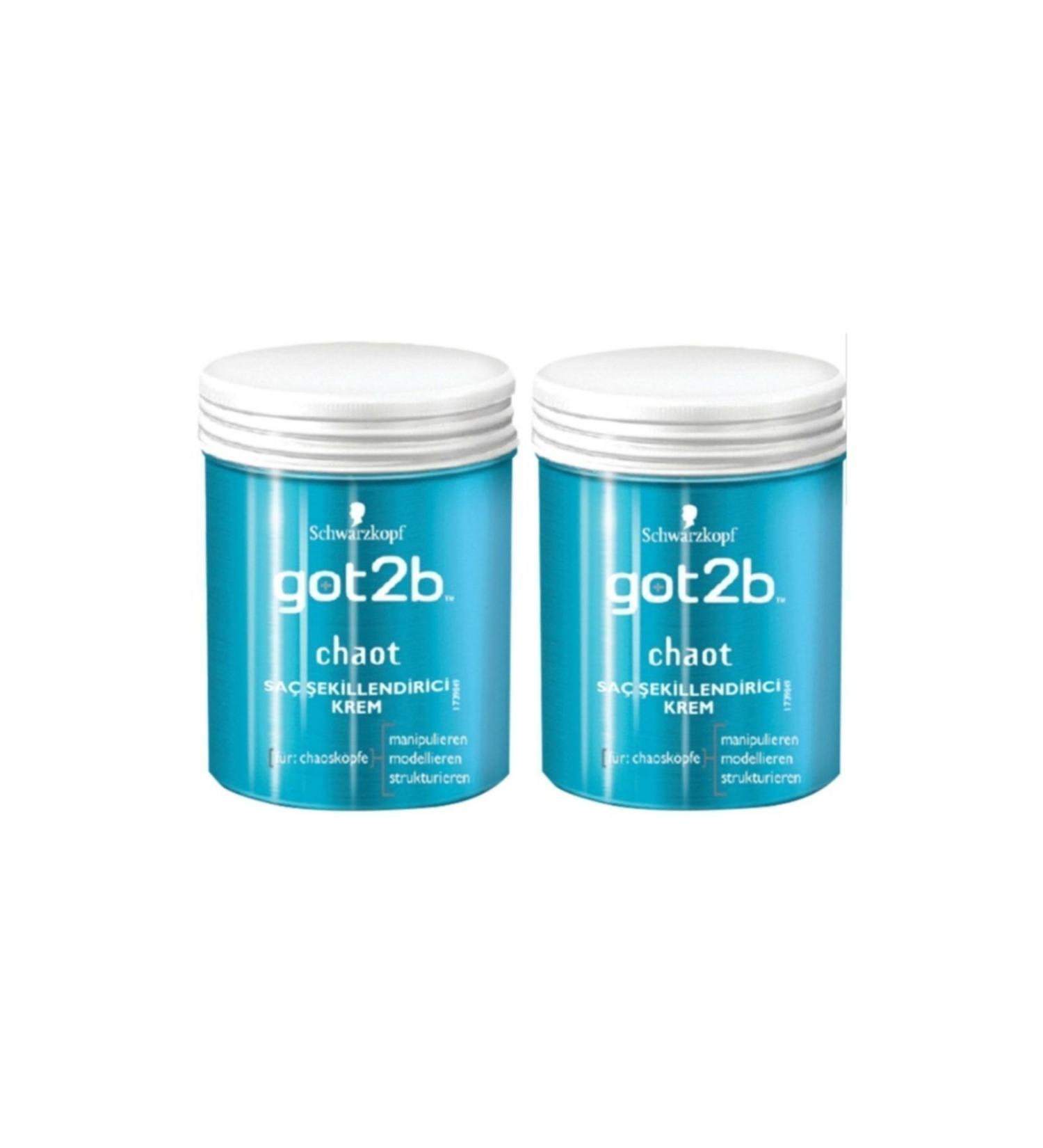 Got2B Chaotic Moulding Gum Hair Styling Cream 100ml X 2 Pieces