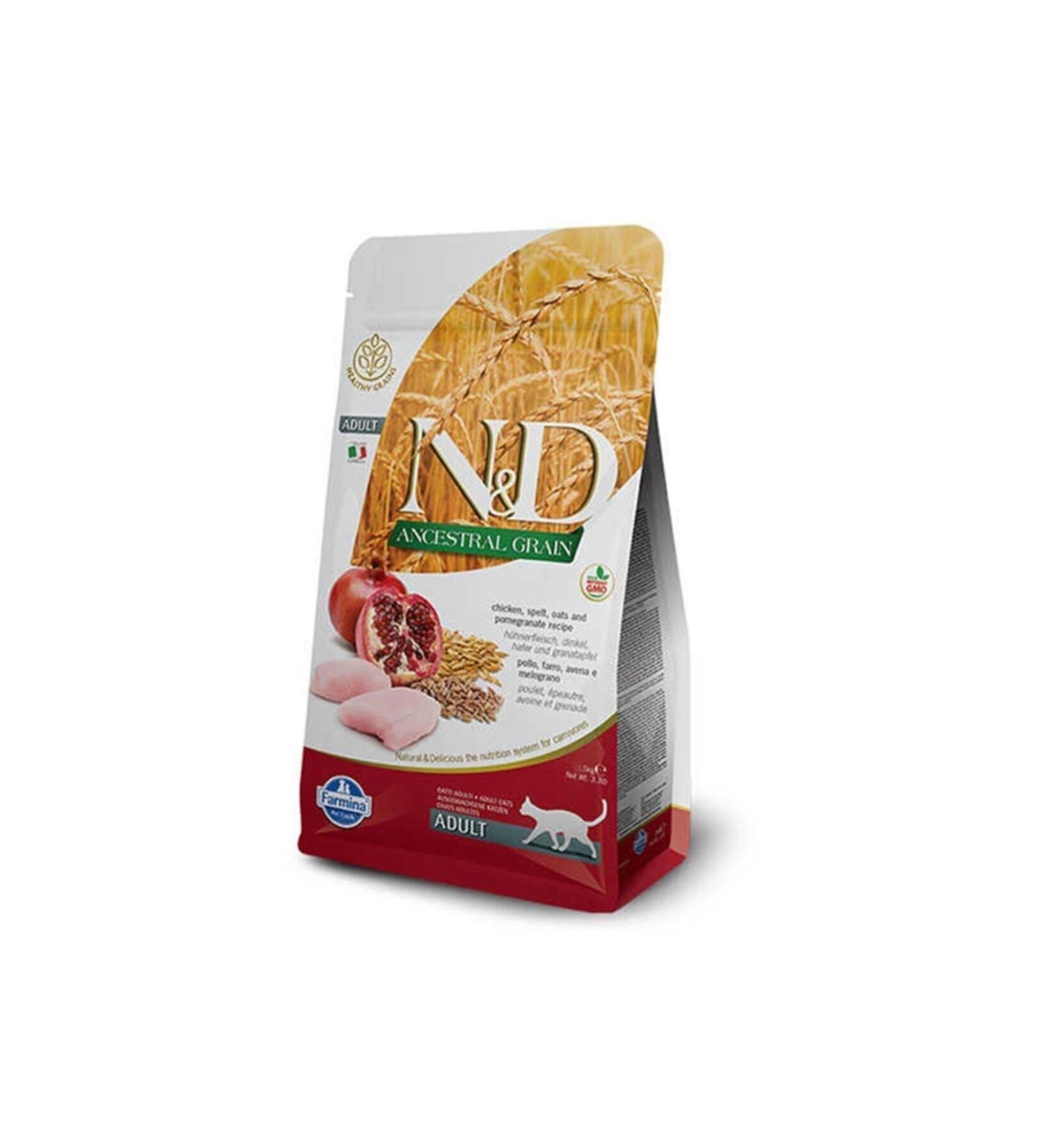 N & D Nd Low Grain Chicken & Pomegranate Adult Cat Food 5 Kg