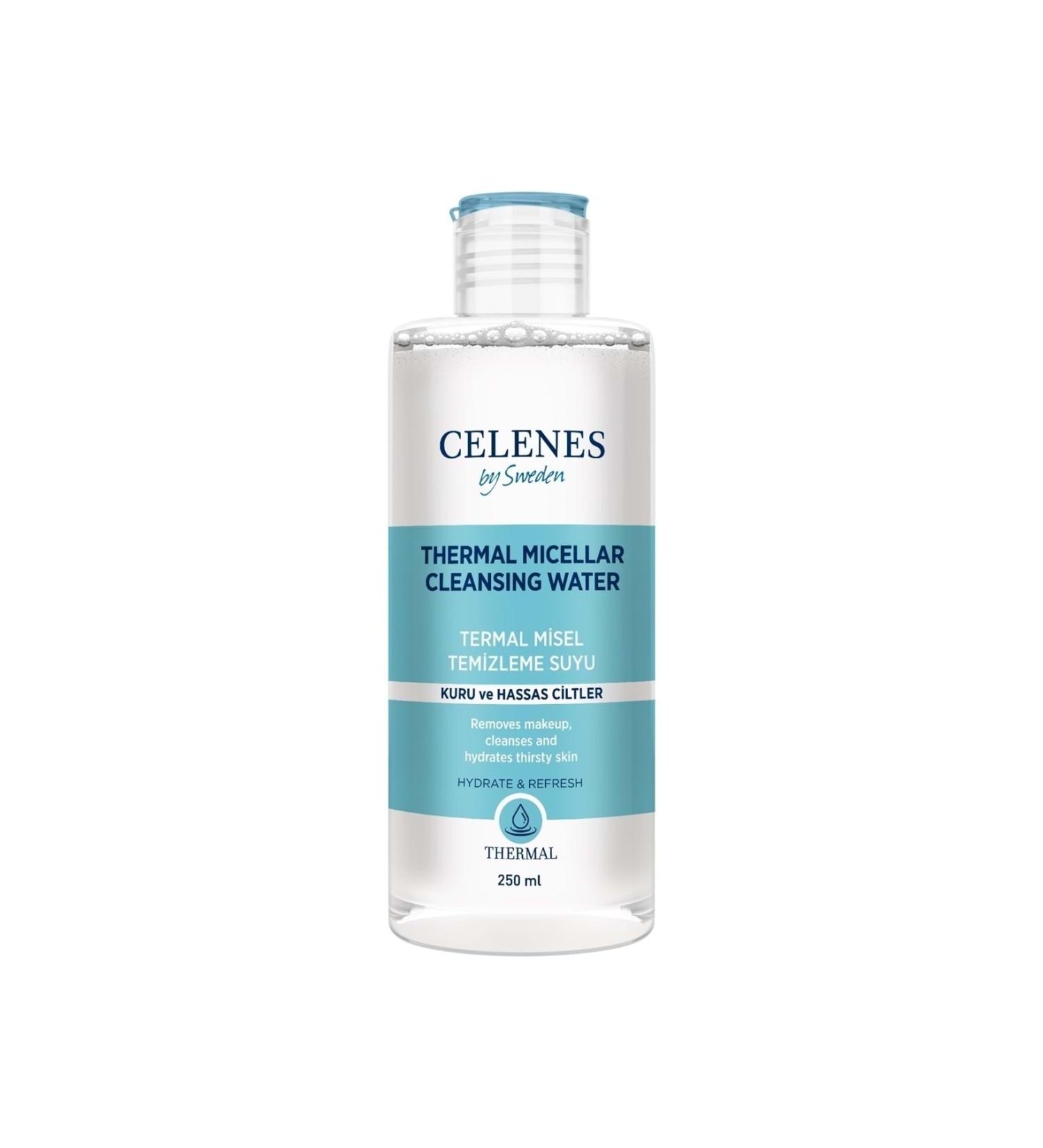 Celenes by Sweden By Sweden Thermal Micellar Cleansing Water 250 ml Dry - Sensitive