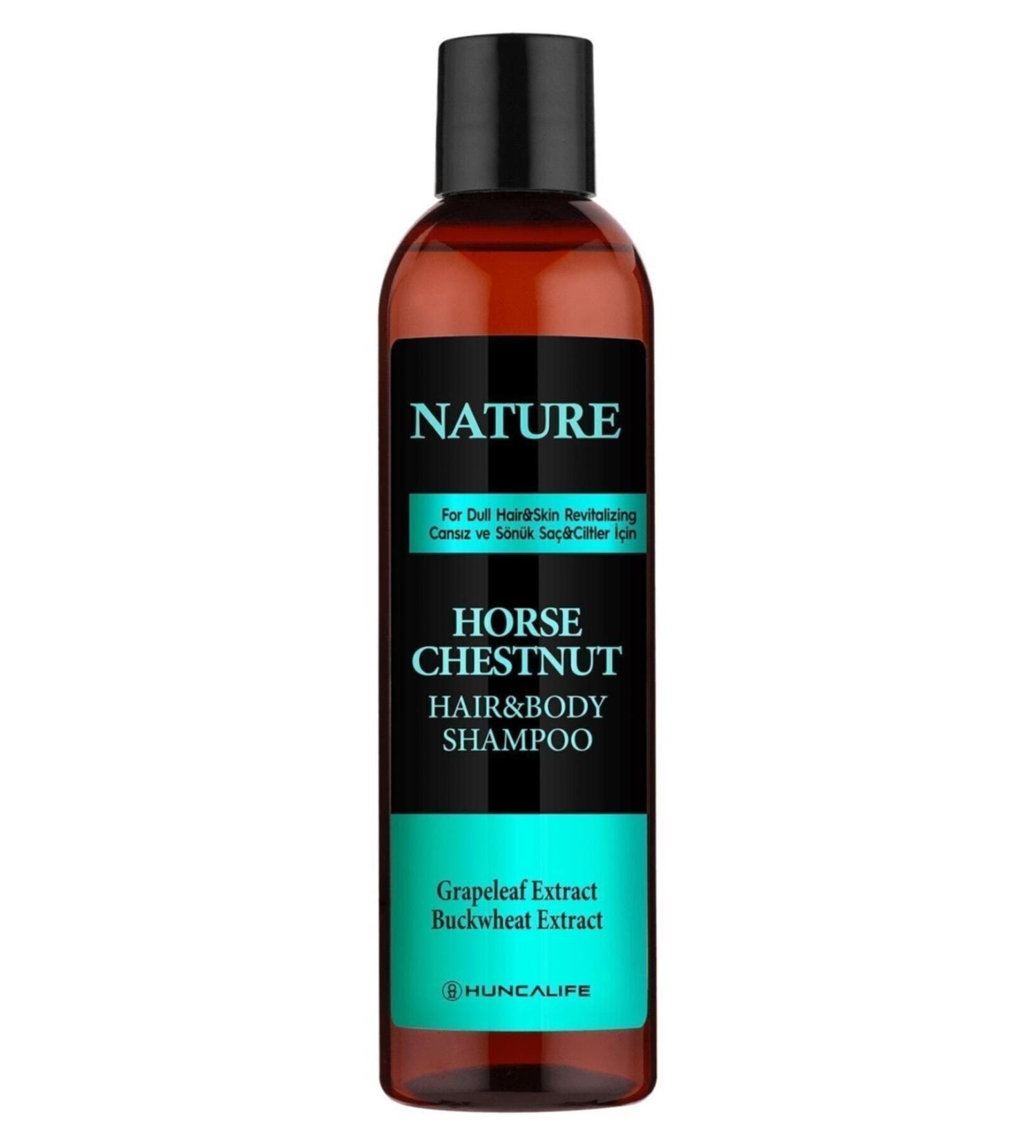 Huncalife Nature Horse Chestnut Hair and Body Shampoo 350 ml - 8690973721112