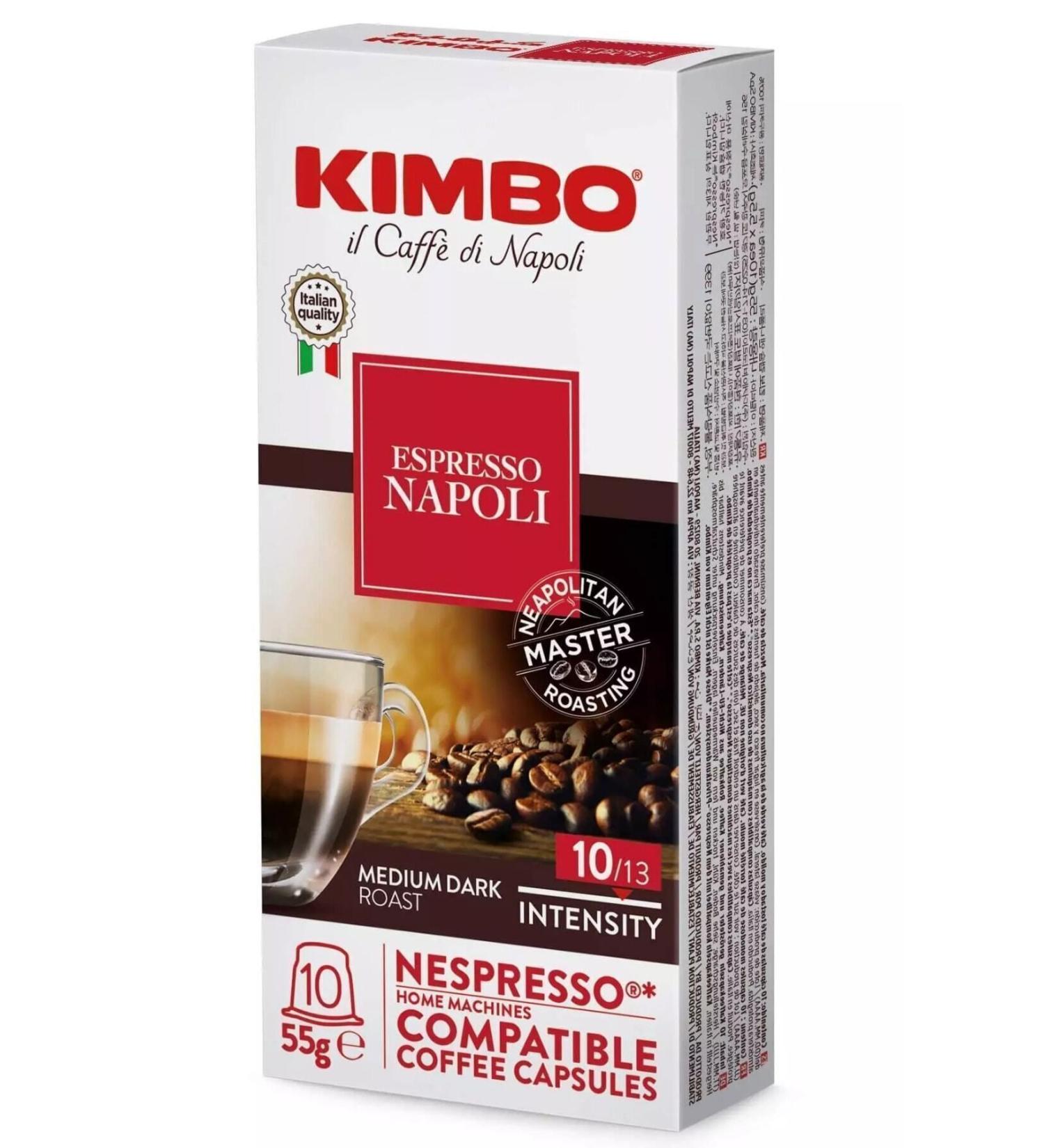 Kimbo Napoli Nespresso Compatible Capsule Coffee (BOX OF 10) - Buy Online on GoSupps.com