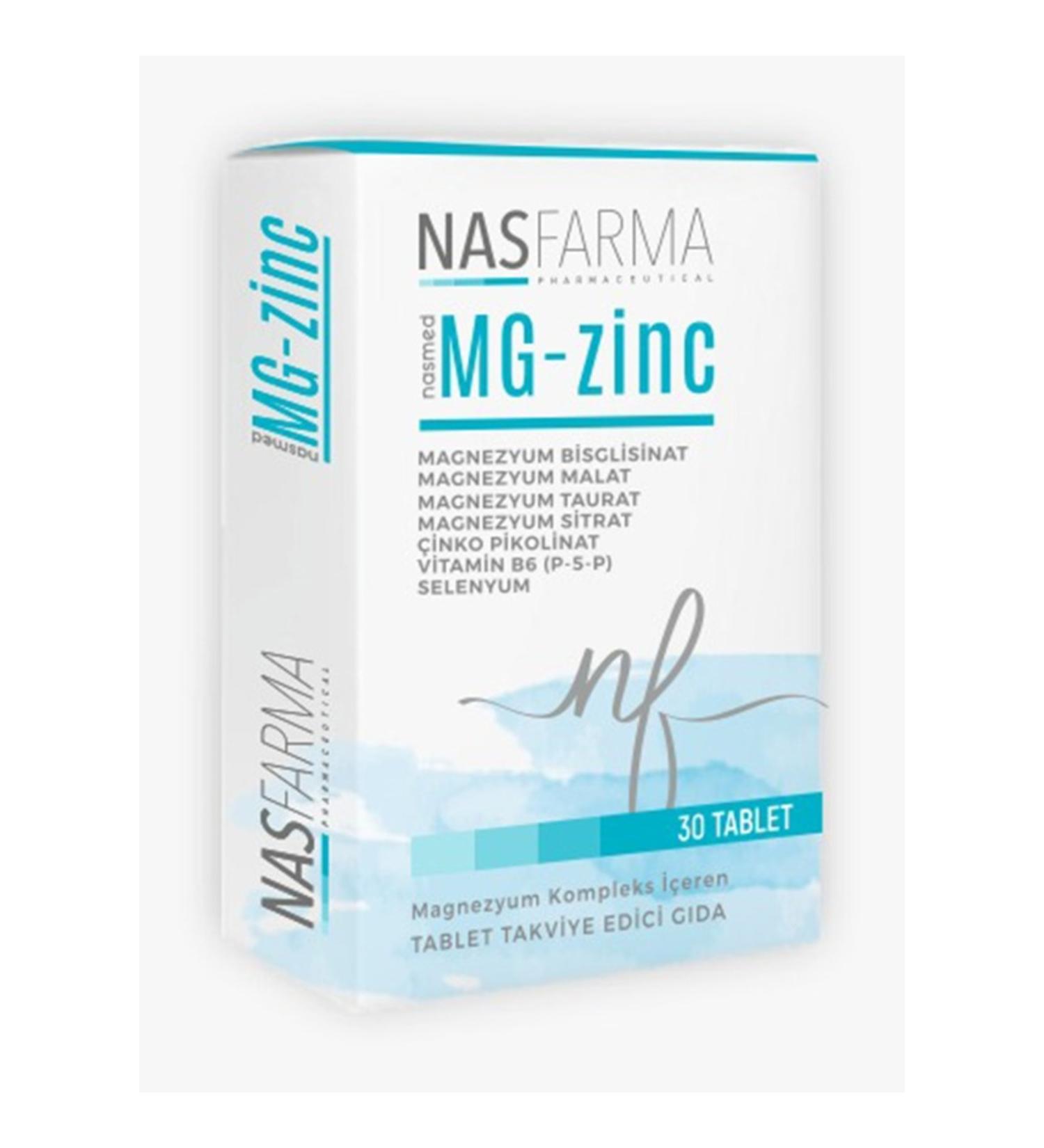 Nasmed Mg_zinc Magnesium 30 Tablets - Buy Online on GoSupps.com
