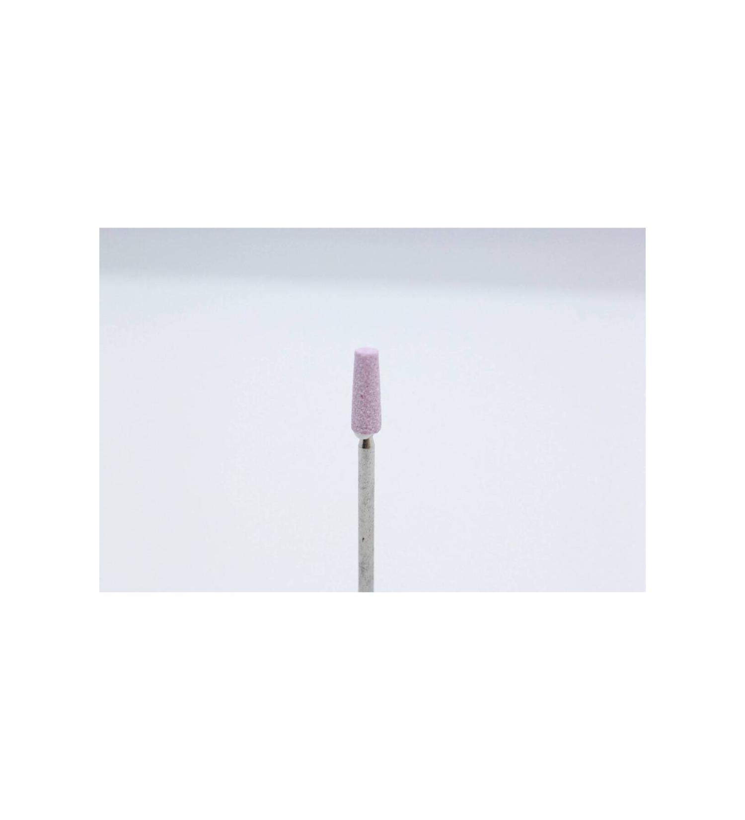 FOOTURIST CERAMIC CYLINDRICAL CONICAL CUT HEAD BURST DIAMETER 4MM LENGTH 12MM PINK