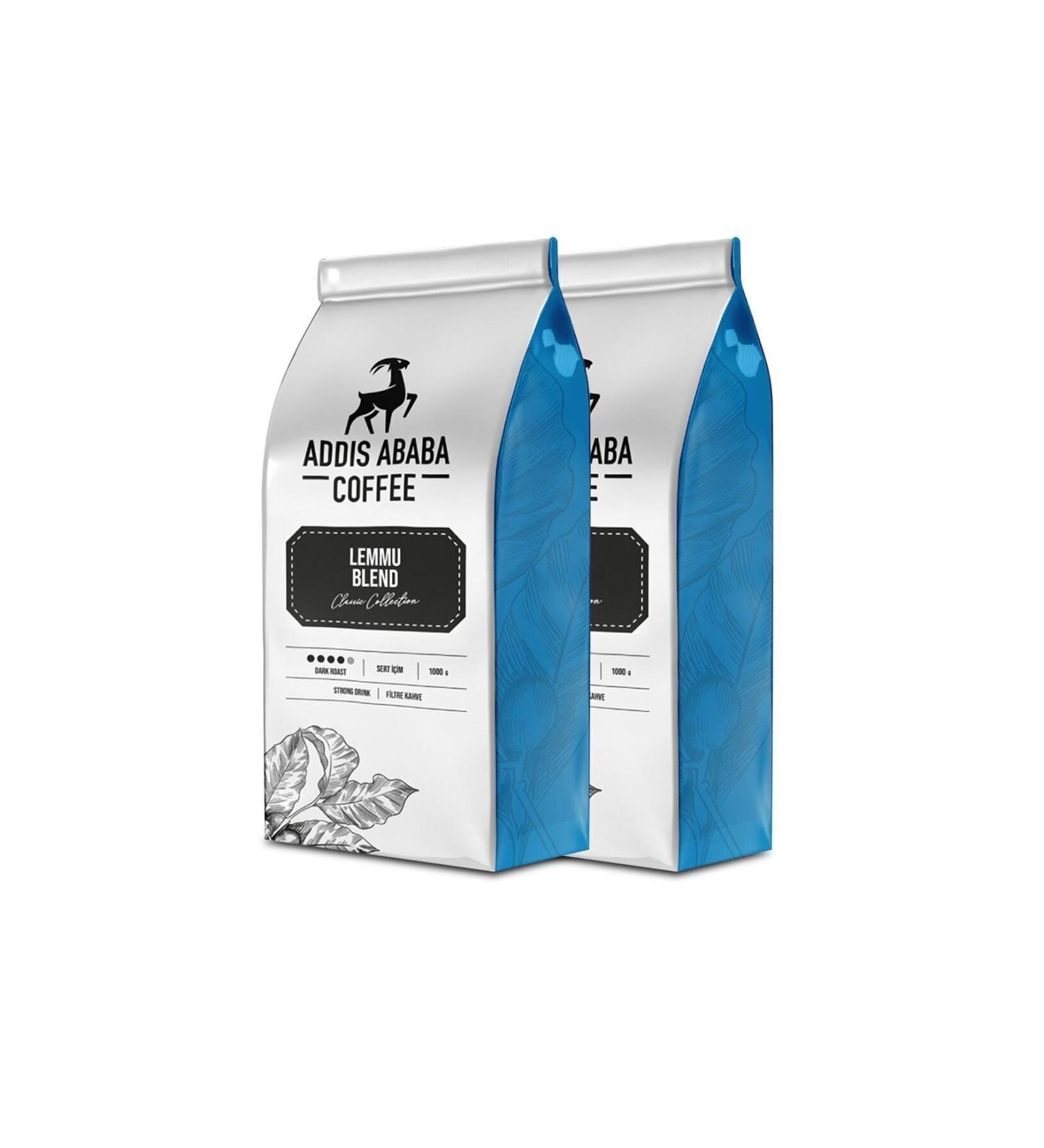 Addis Ababa Coffee Lemmu Blend Coffee 1000 Gr X 2 Pieces - Buy Online on GoSupps.com