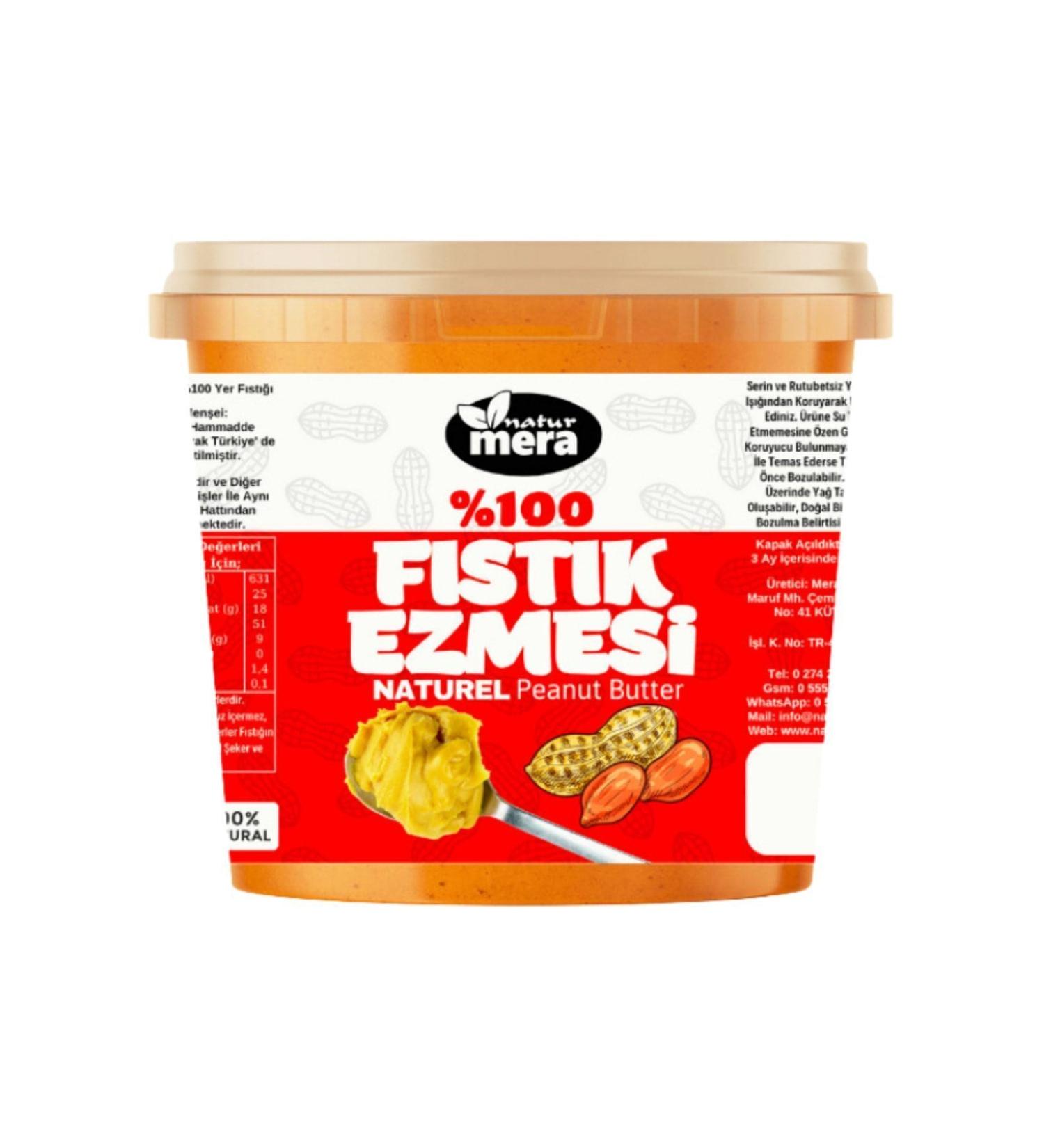 Naturmera 0 Pure Sugar Free Peanut Butter 1000 G