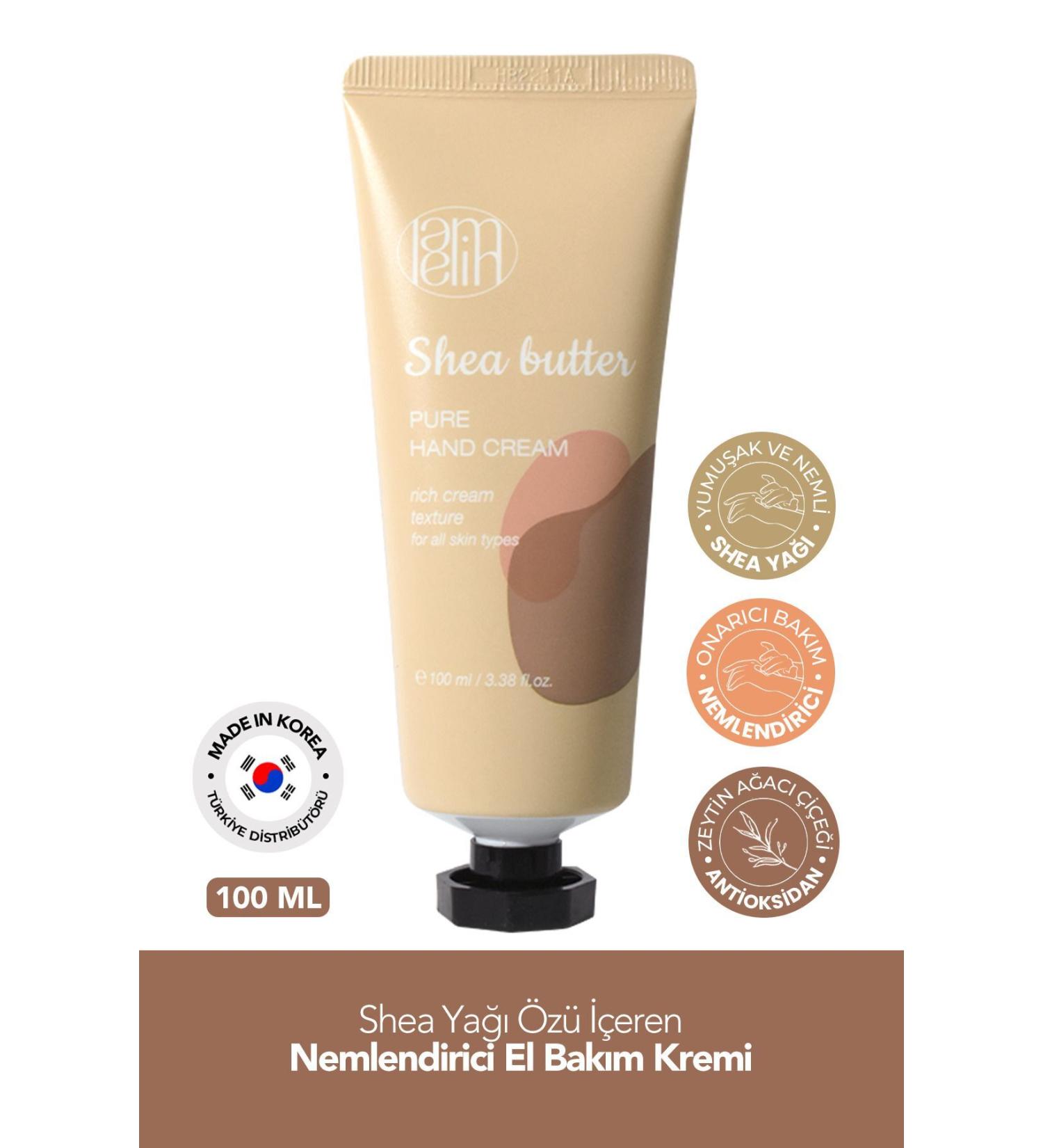 Lamelin Shea Butter Moisturizing Hand Care Cream Lamelin Pure Hand Shea Butter Cream 100 ml - Buy Online on GoSupps.com