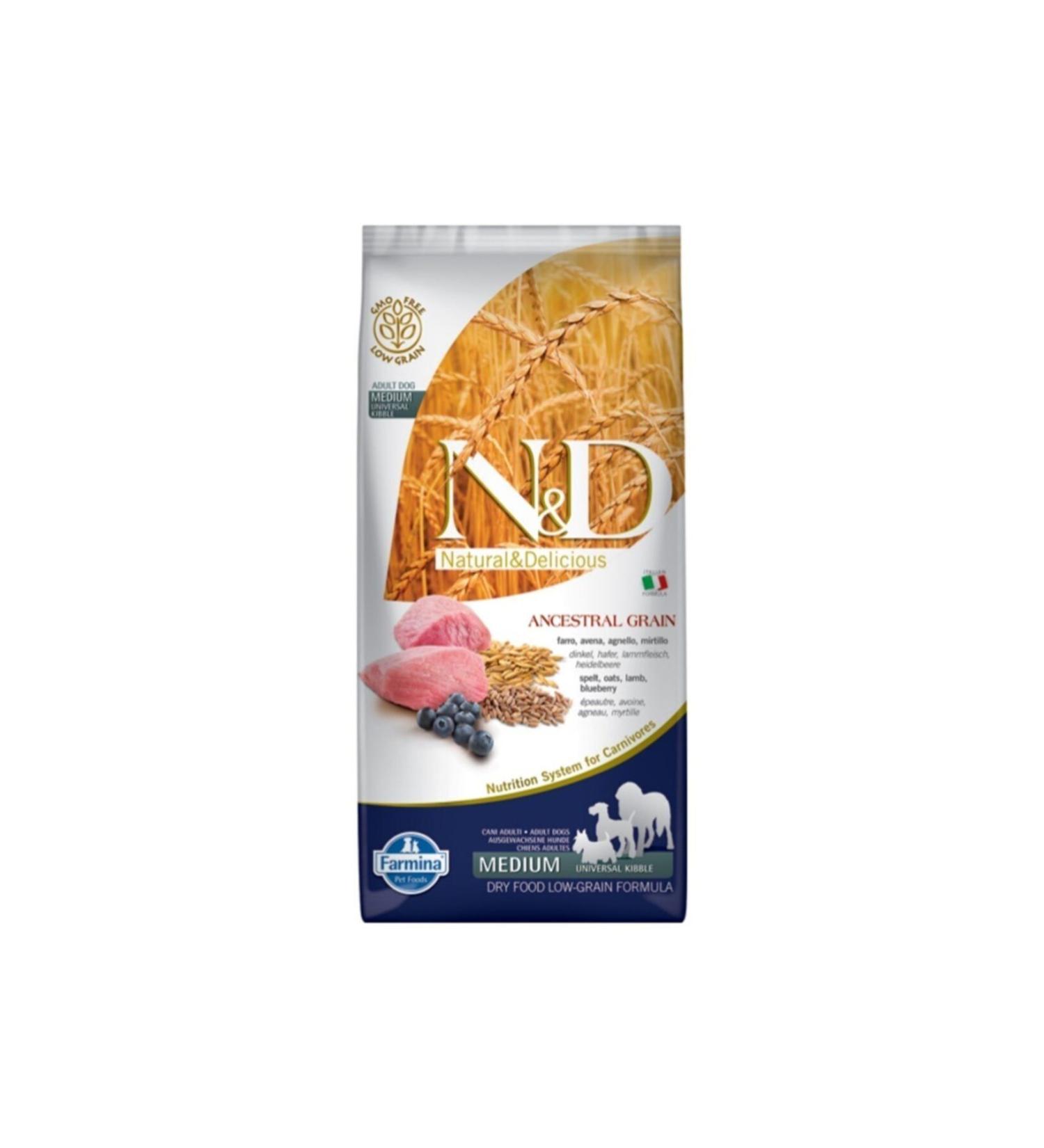 N & D Low Grain Lamb Blueberry Adult Dog Food 12 Kg