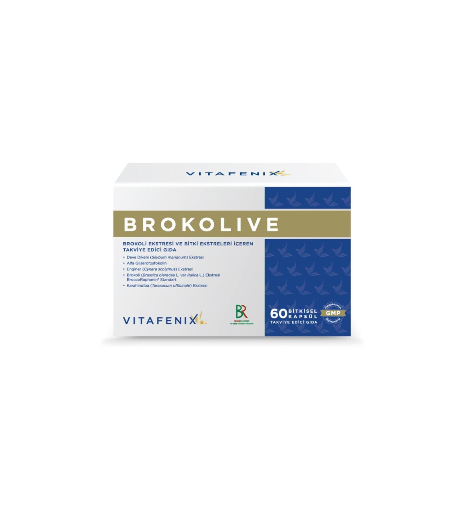 Vitafenix Broccoli Broccoli Extract and Plant Extracts Containing Supplementary Food VTFNX_BROKOLIVE