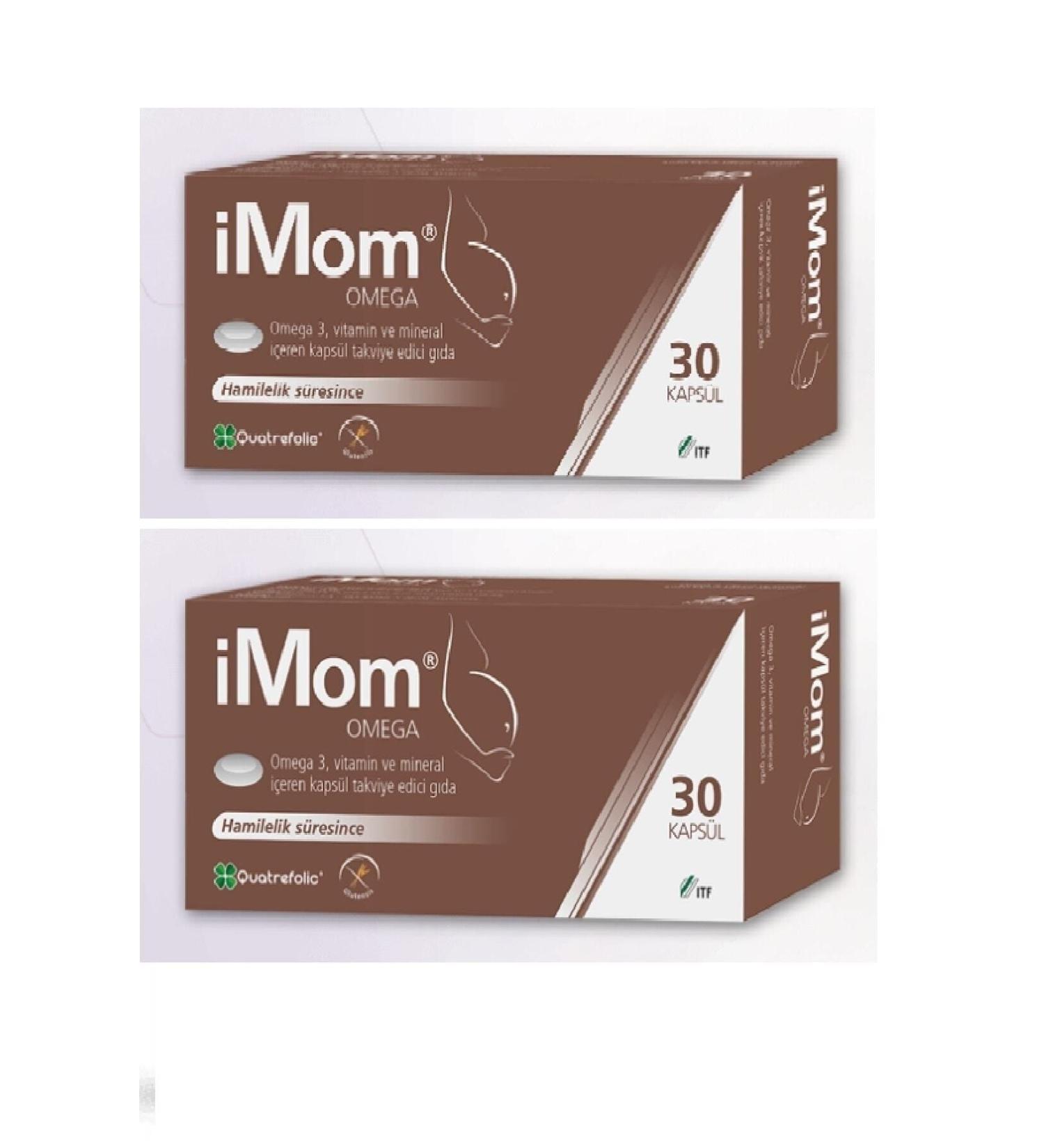 Imom Omega 3 30 Capsules-2 Pieces - Buy Online on GoSupps.com