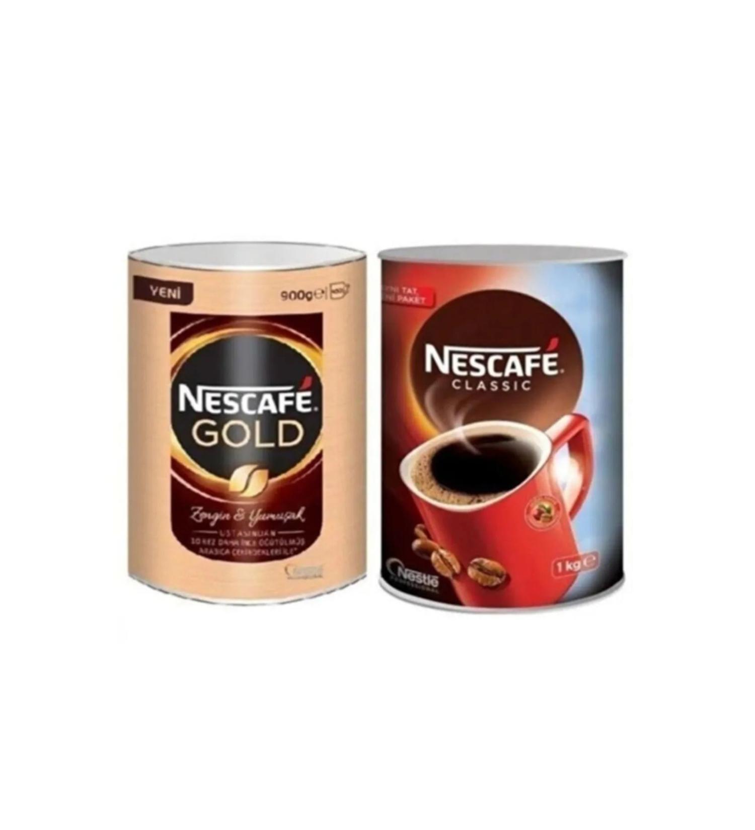 Nescafe Gold Tin 900 gr - Necafe Classic Tin 1 Kg