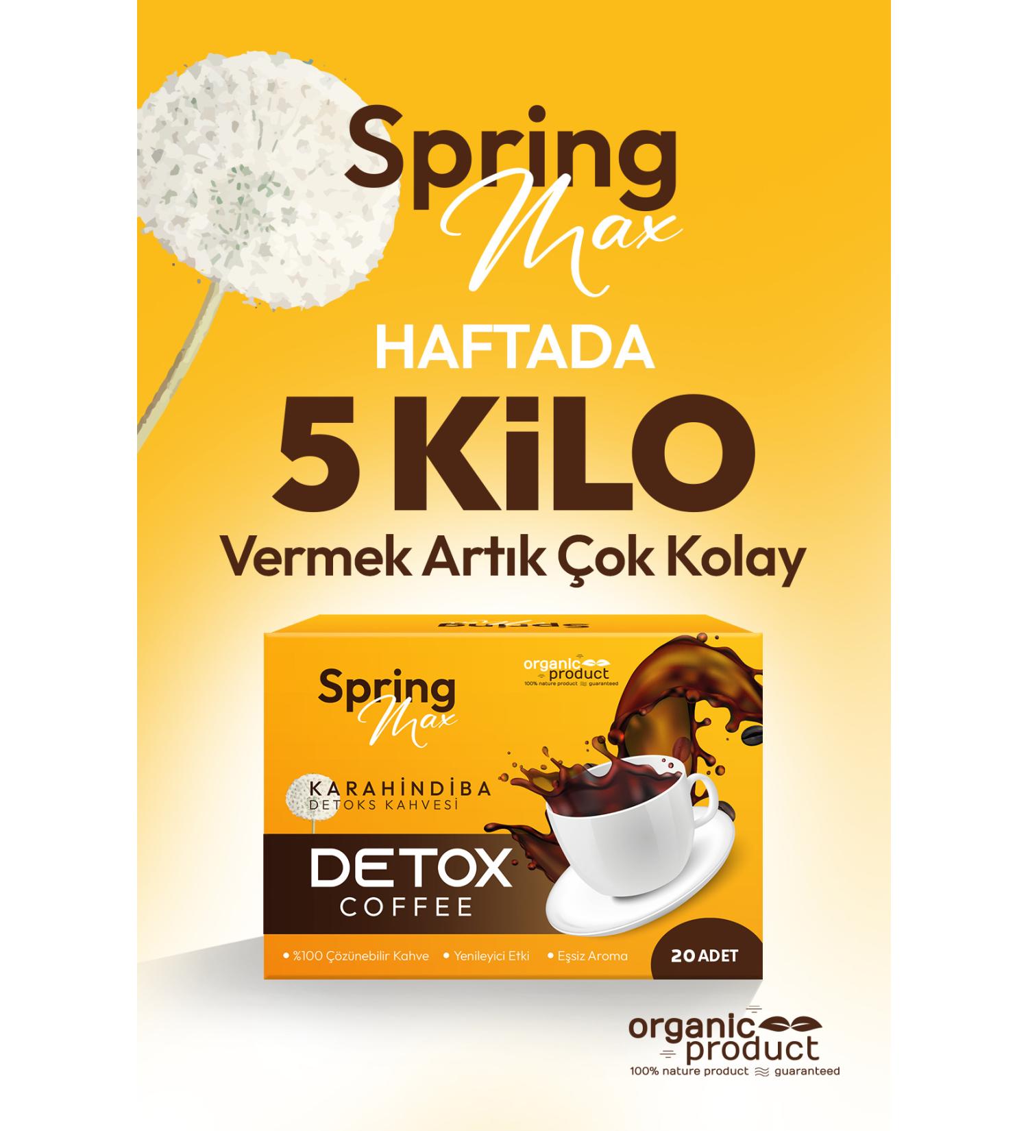 SPRINGMAX Slimming Helps Lose Weight and Eliminate Edema Collogen Coffee Detox Chicory Diet Coffee (20'SASE) - Buy Online on GoSupps.com