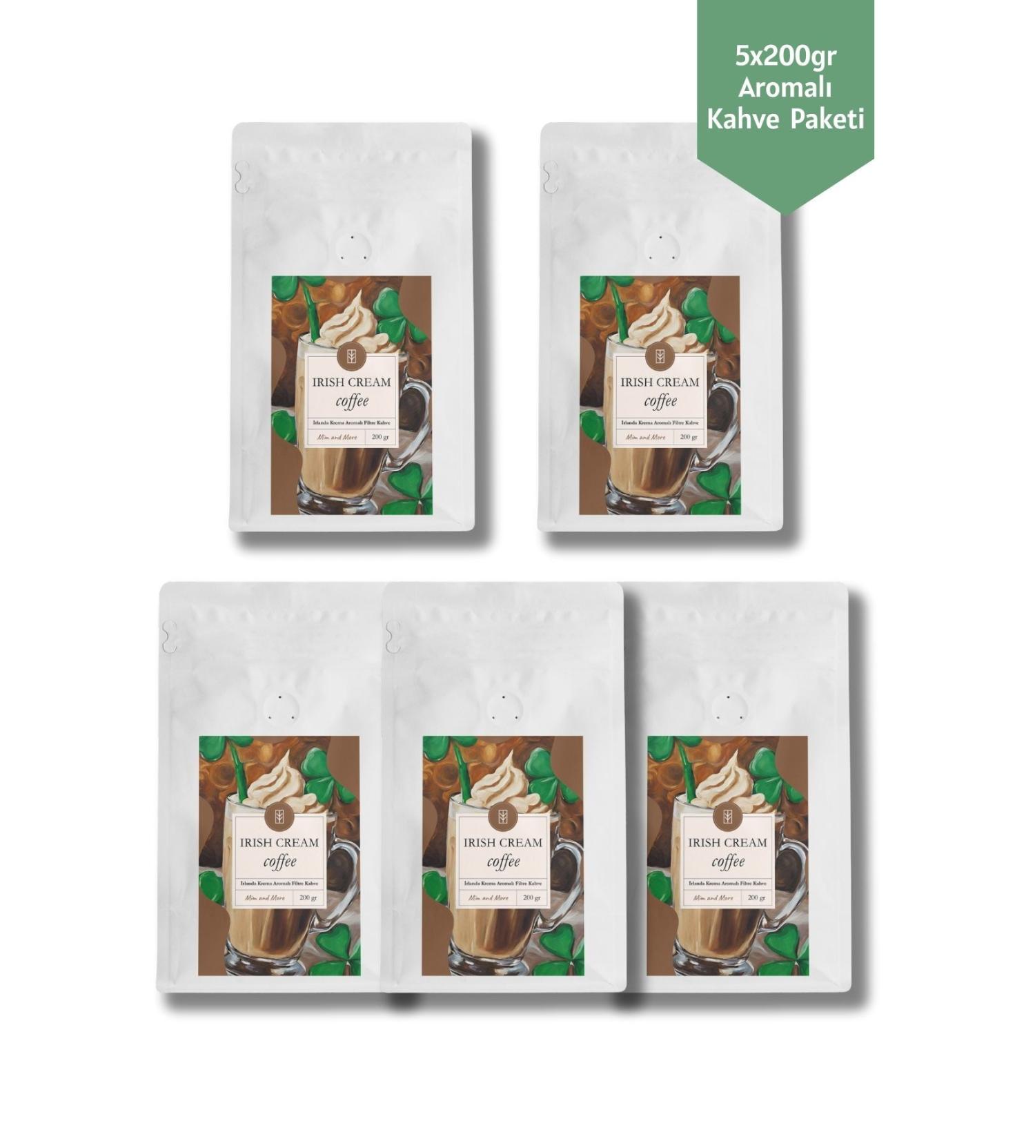 Mim and More 5 x 200 Gr - Irish Cream Coffee Filter Coffee Set of 5 - Buy Online on GoSupps.com