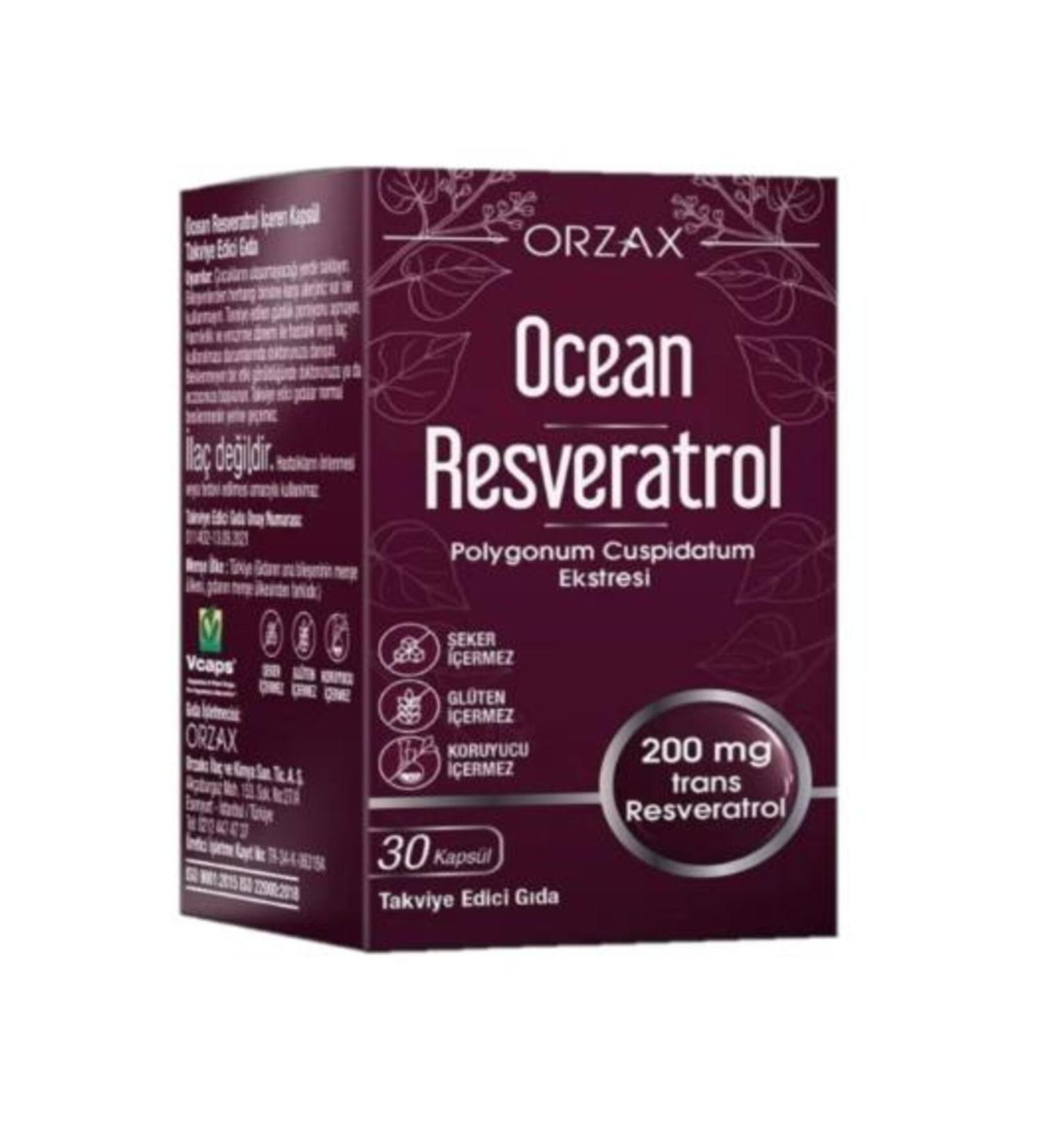 Ocean Resveratrol 200 Mg 30 Cap