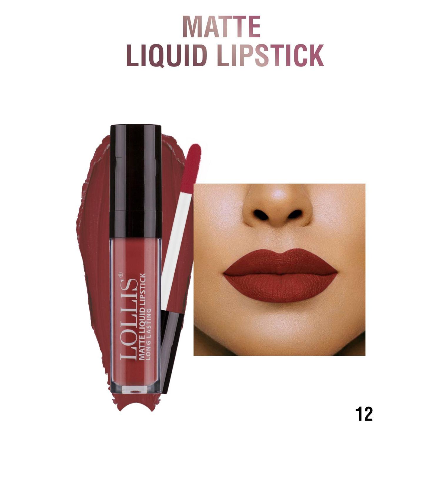Lollis Matte Liquid Lipstick 12 / Matte Liquid Lipstick 12 - Buy Online on GoSupps.com