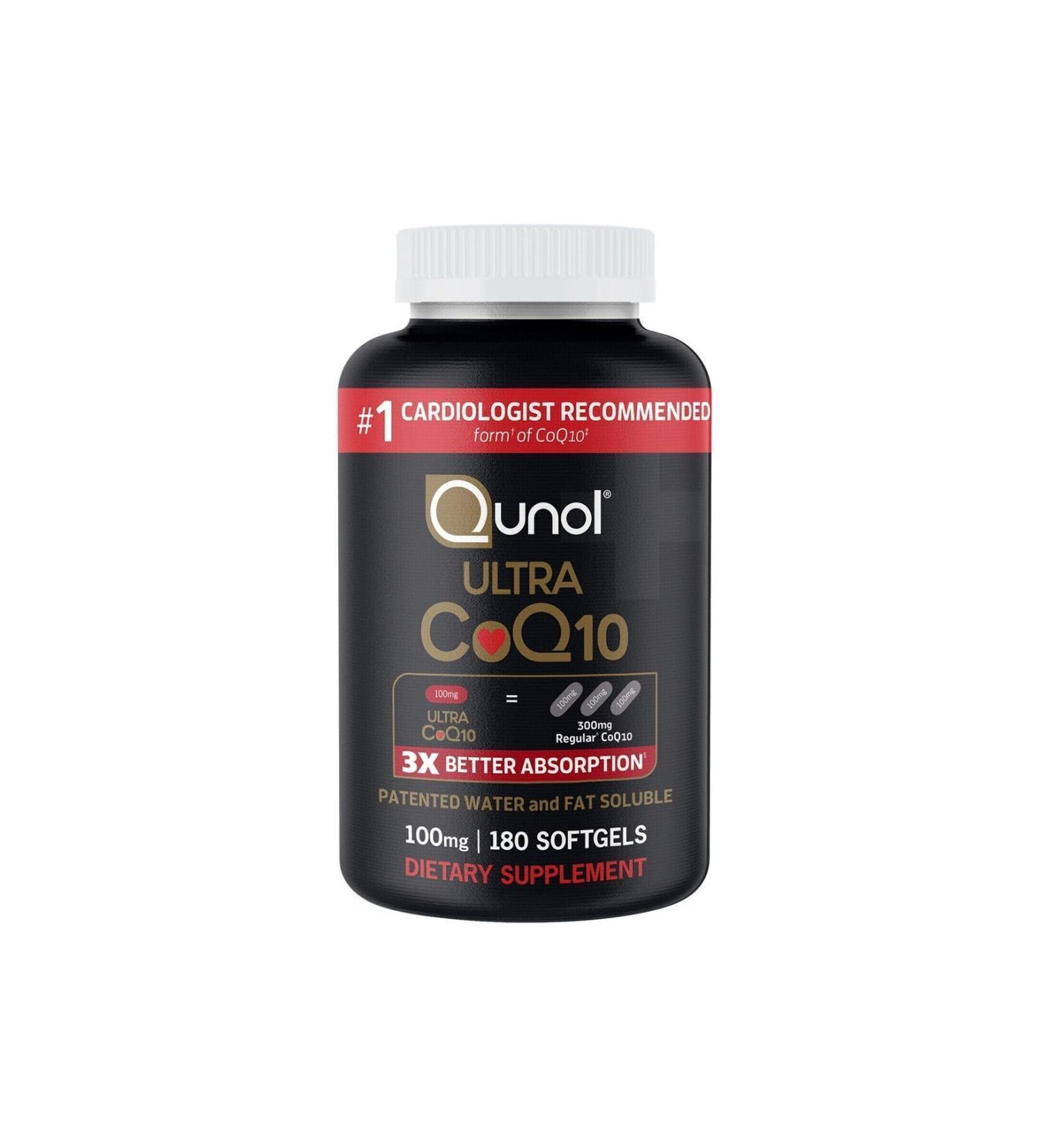 Qunol Ultra CoQ10 100 mg 180 softgels