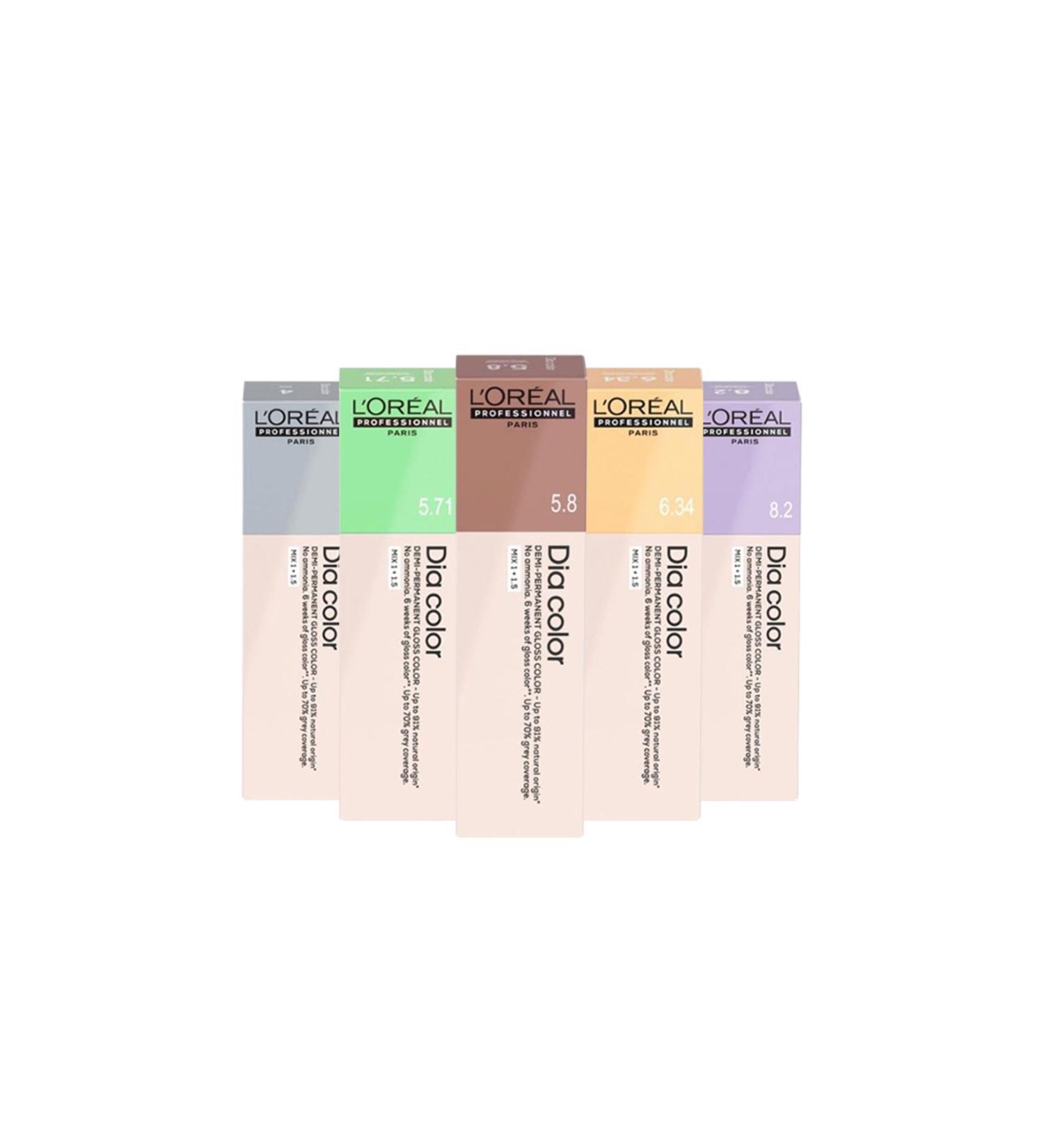 L'oreal Professionnel Dia Color Ammonia-Free Bright Hair Dye 60ml 5.71 - Light Brown Beige Ash - Buy Online on GoSupps.com
