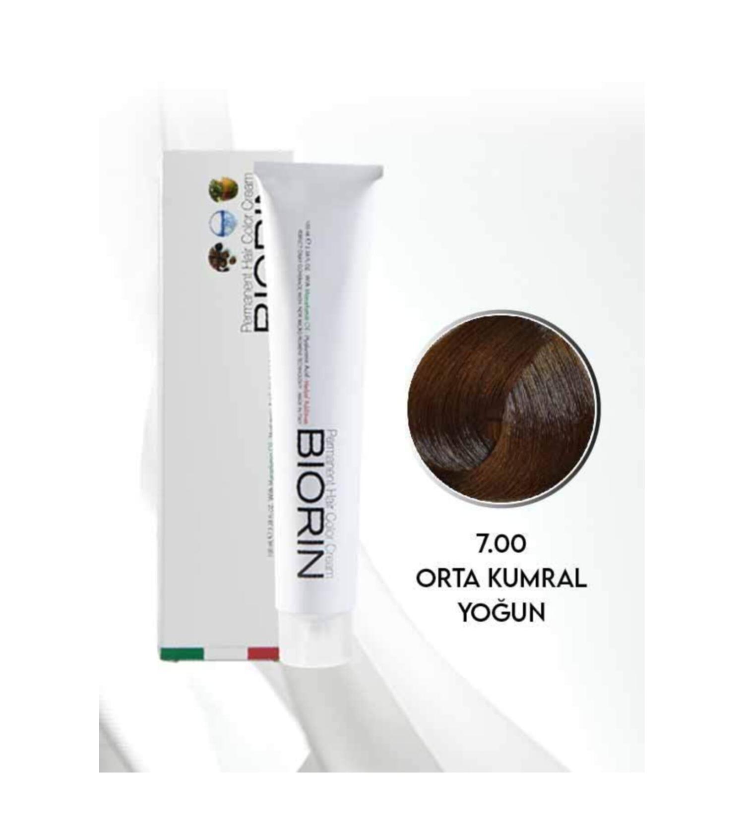Biorin Permanent Hair Color Cream 100 Ml No: 7.00 Intense Medium Blonde