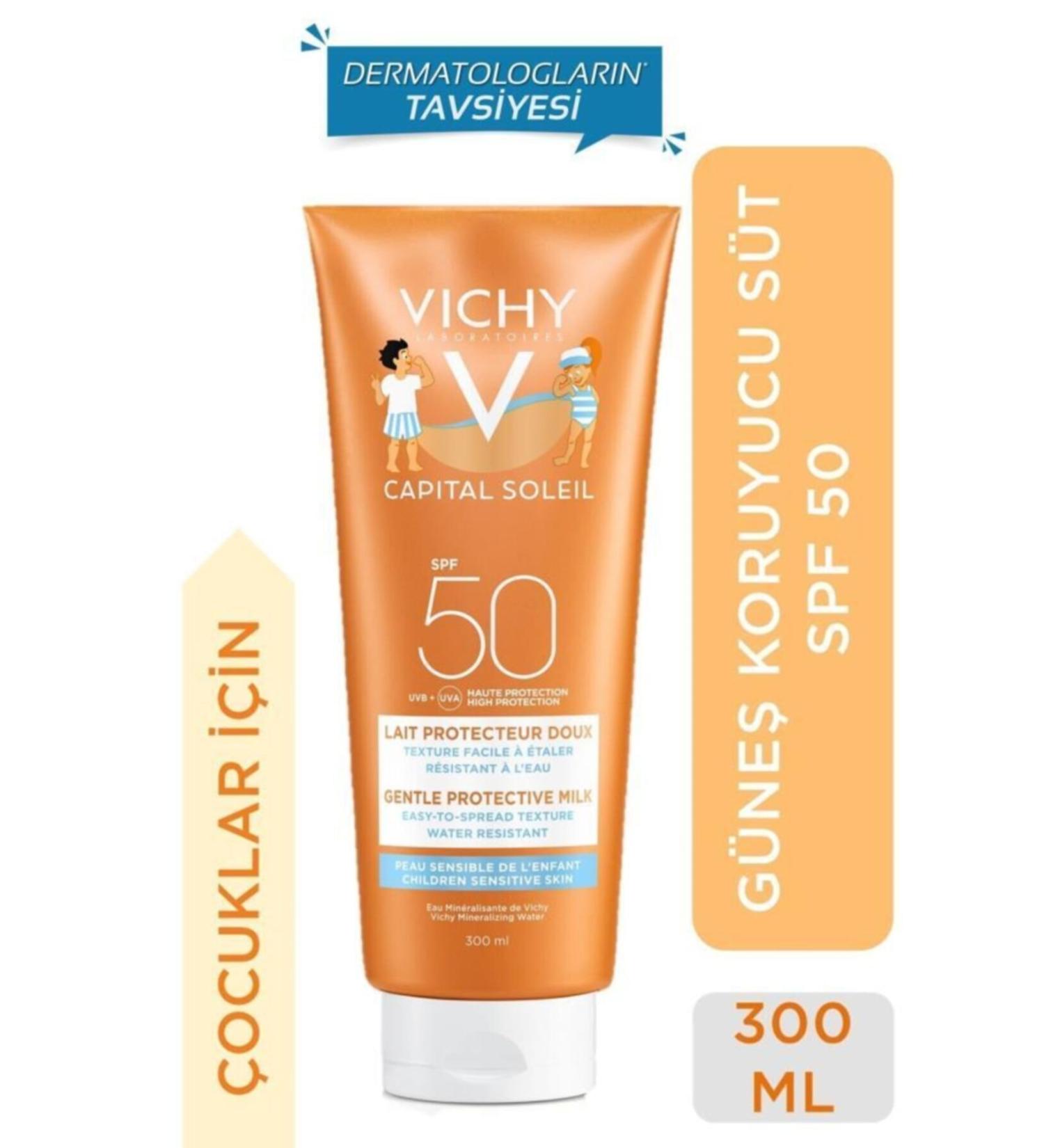 Vichy Capital Soleil Spf 50+ Children's Face and Body Sun Milk 300 Ml