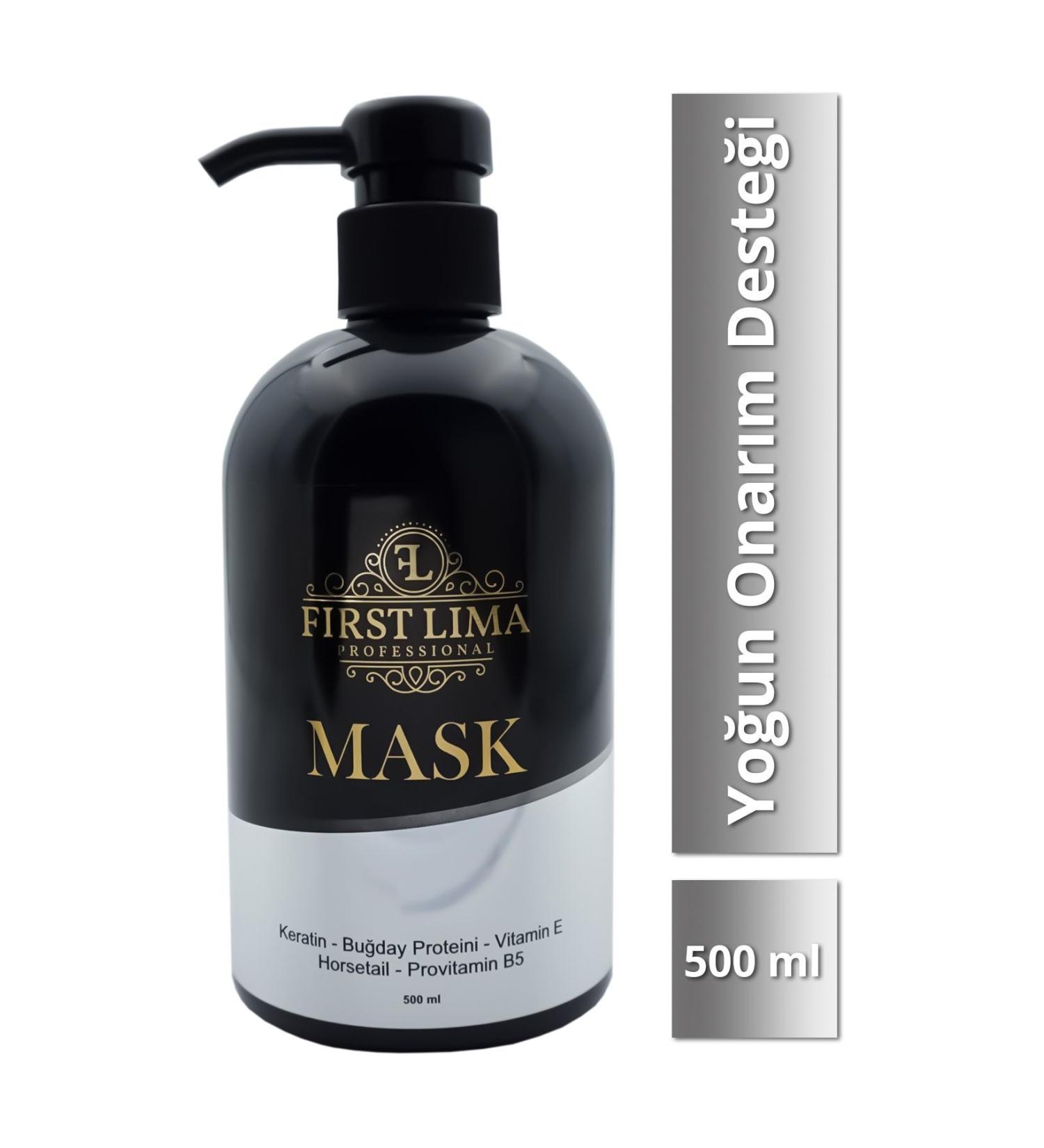First Lima Professional Repairing Intensive Care Mask for Dyed and Damaged Hair 500 Ml (Keratin Mask) - Buy Online on GoSupps.com