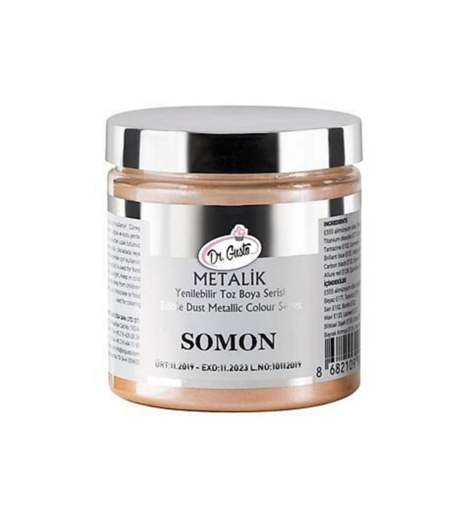 Dr.gusto Edible Metallic Powder Paint 50gr - Salmon