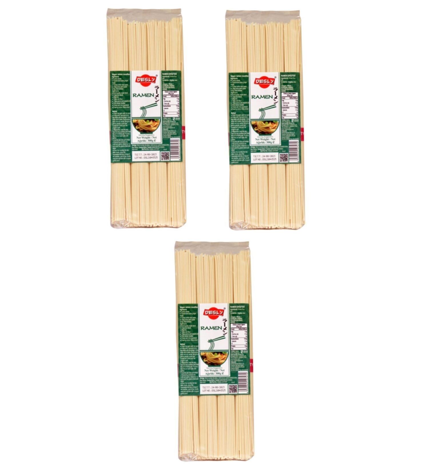 desly Ramen Noodles 300 Gr X 3 Pieces Ramen Japanese Noodles 300 Gr 3 Pieces