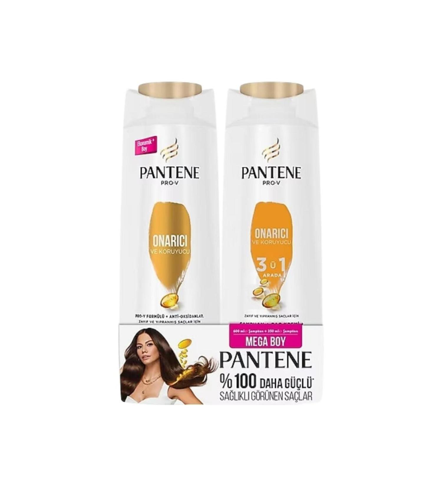 Pantene 600 ml Repair Shampoo & 350 ml Conditioner