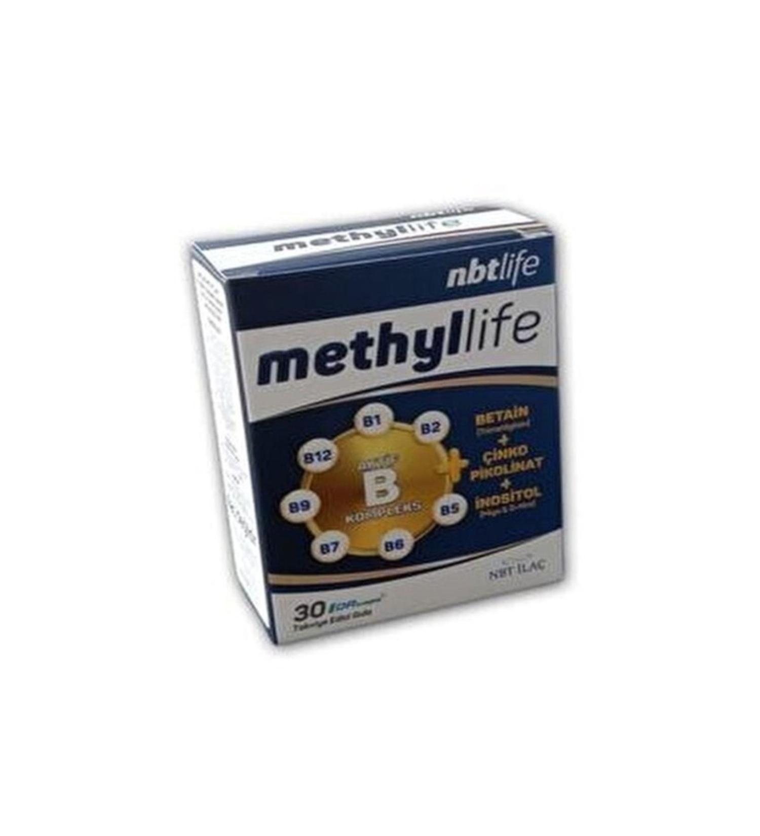 NBT Life Methyllife Active B Complex 30 Capsules - Alliavital.com