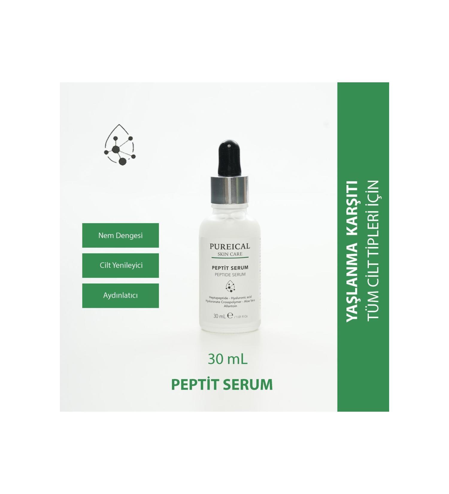 PUREICAL Peptide Serum plumping anti-aging aging wrinkles peptide serum 30 mL - Buy Online on GoSupps.com