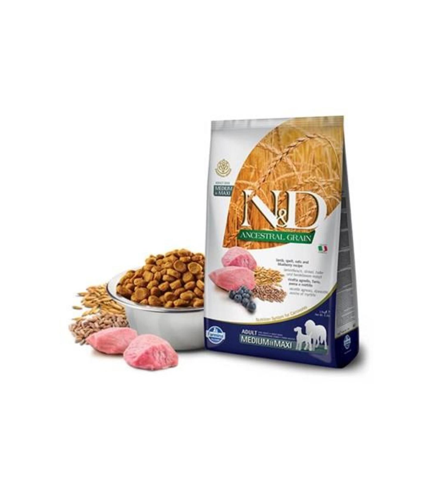 Nikadu N&D Lamb Blueberry Low Grain Adult Dog Food 12 Kg