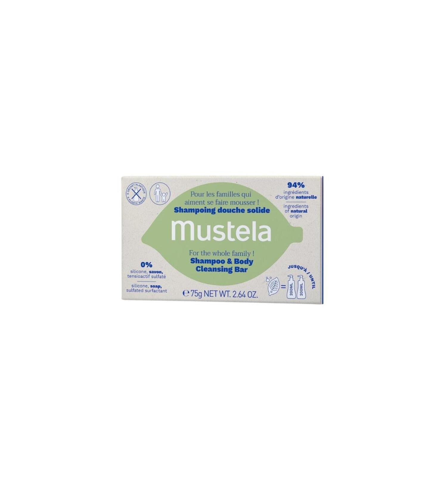 Mustela Shampoo and Body Cleansing Bar for the Whole Family 75g