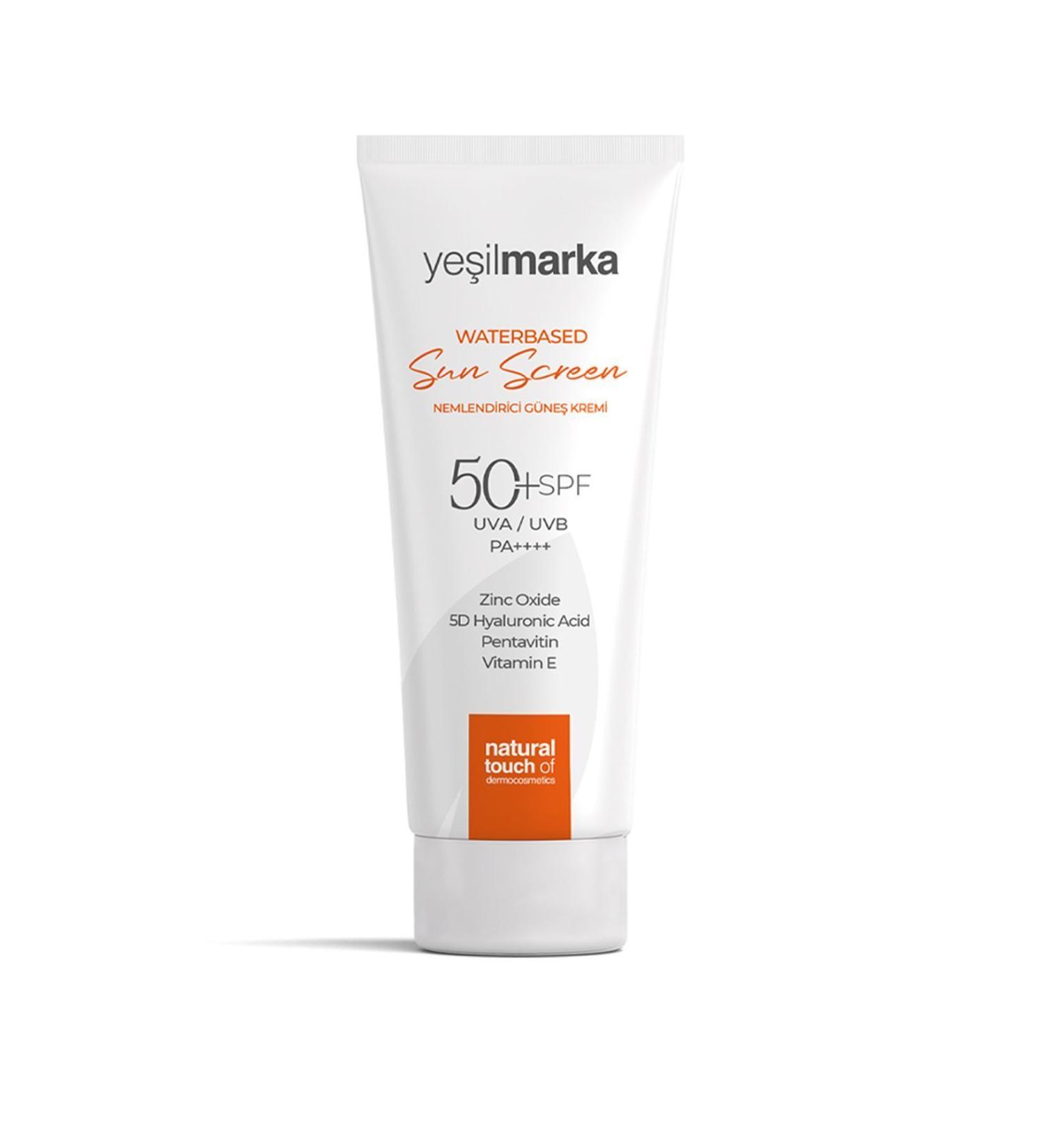 yesilmarka 50 Factor (SPF) Water Based Sun Cream - Ideal for Babies Children and Adults - High Protection - Buy Online on GoSupps.com