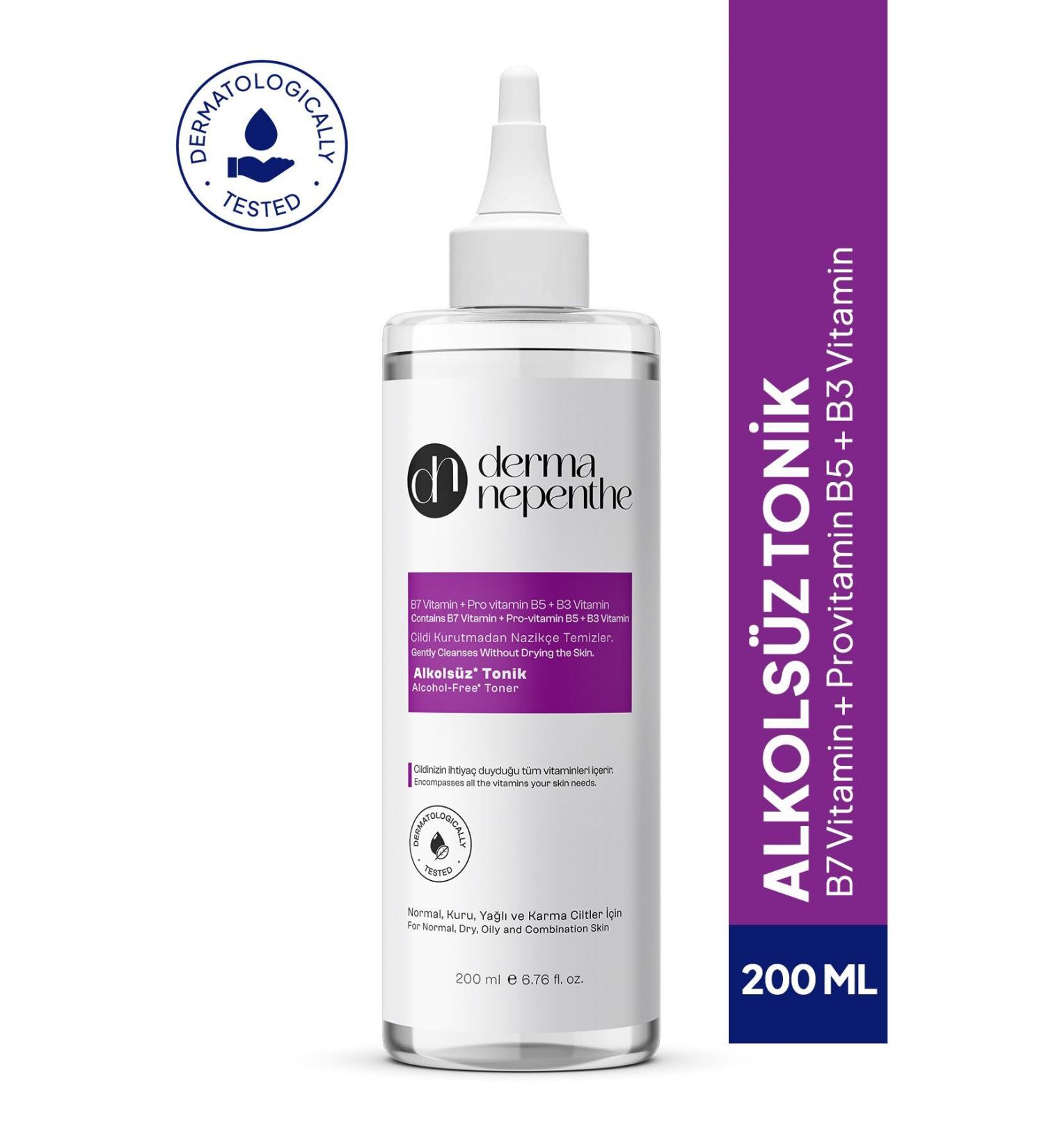 Derma Nepenthe Alcohol-Free Toner 200 Ml - Revitalizing and Repairing for Sensitive Skin Types - Buy Online on GoSupps.com