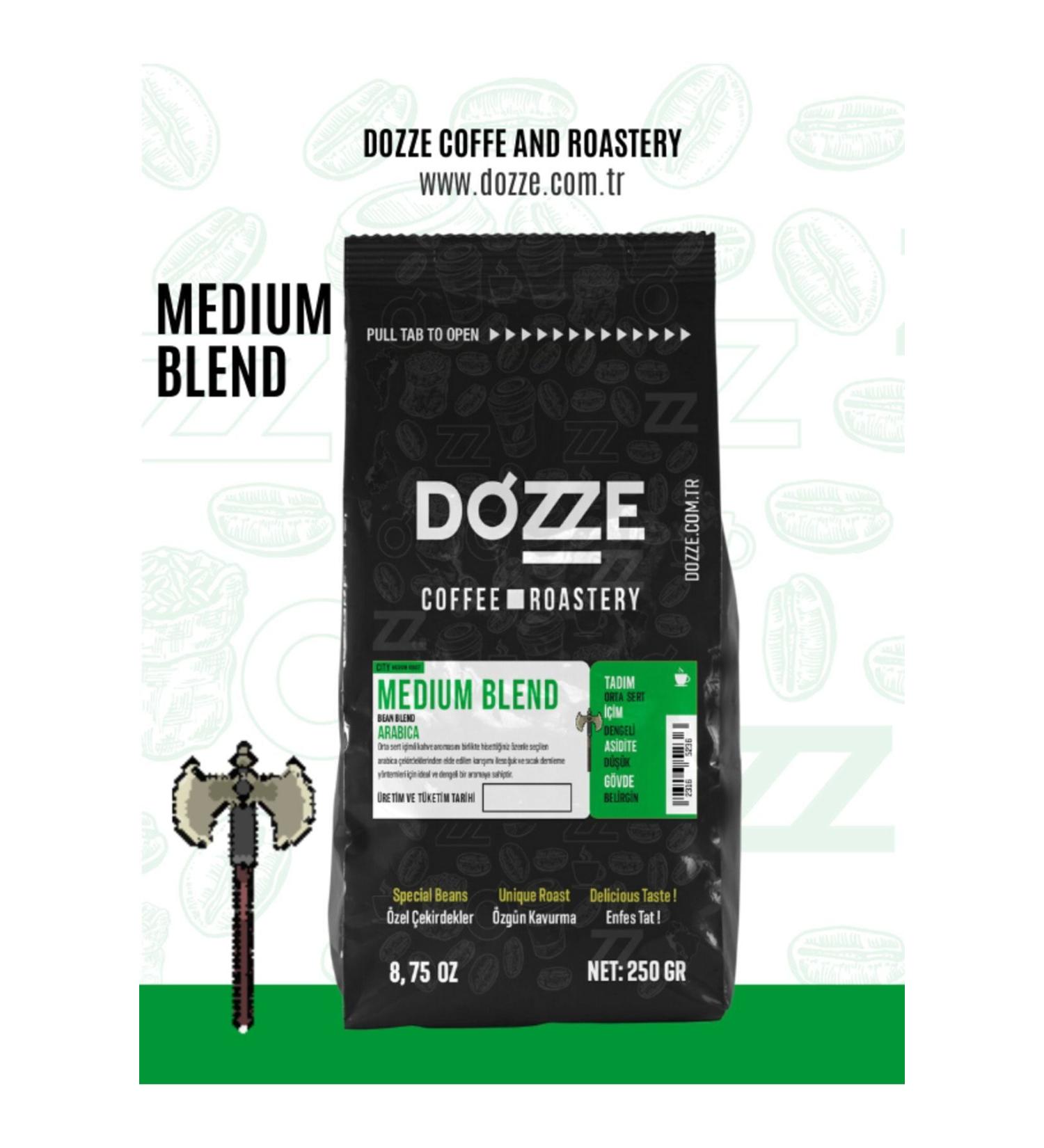 Dozze 250gr Medium Blend Ground Filter Coffee