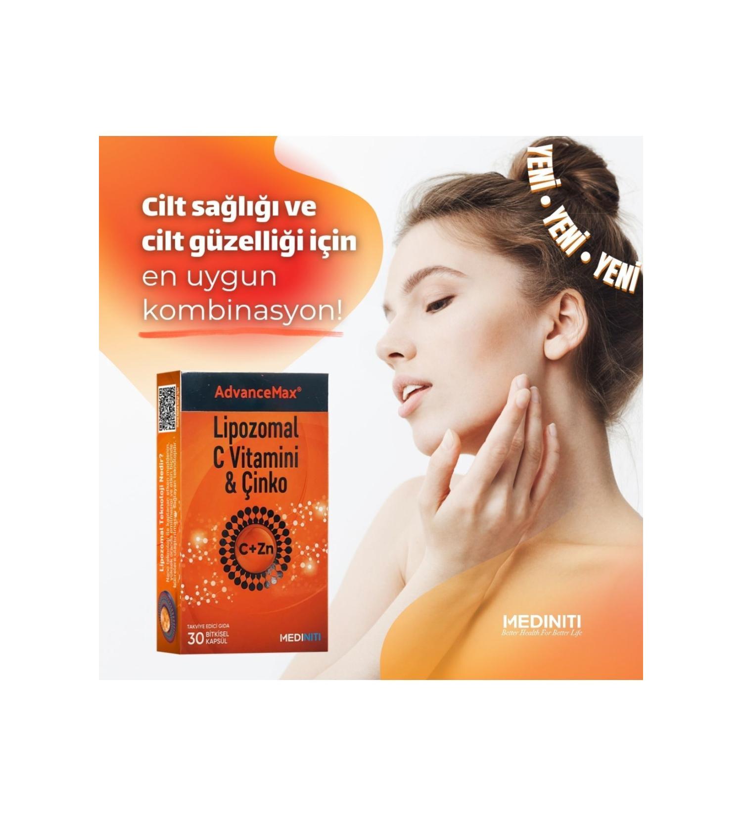 AdvanceMax Liposomal Vitamin C & Zinc - Buy Online on GoSupps.com