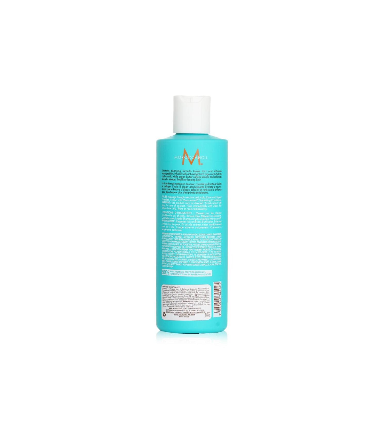 Moroccanoil Frizz Fighting Glycerin Straightening Smoothing Shampoo: SMOOTH 250 ml 16BEAUTYSECRETS
